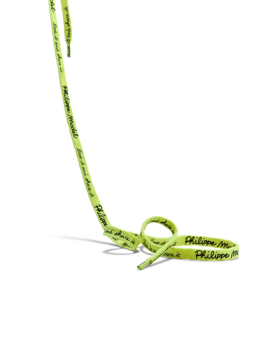 philippe-model-schn-rsenkel-herren-baumwolle-gelb-fluo-schwarz image 1