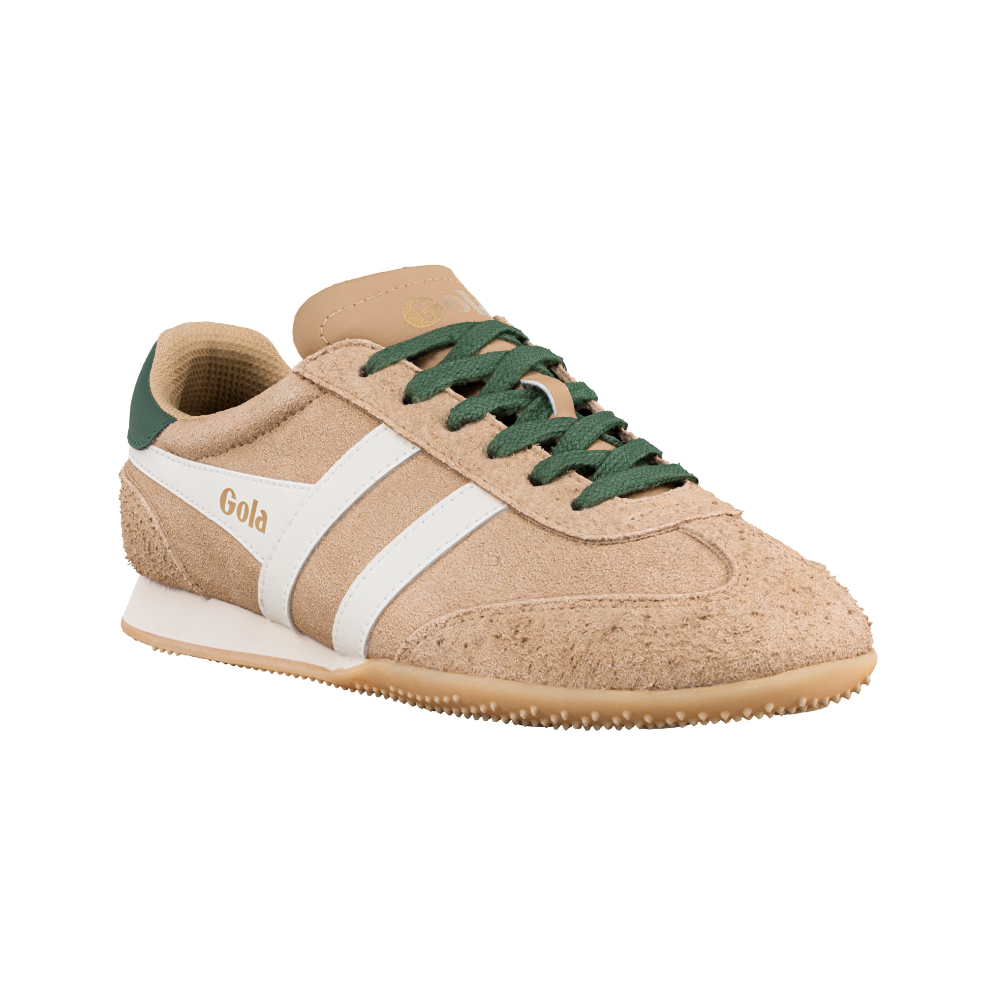 gola-sprinter-wildleder-sneaker-f-r-damen-caramel-evergreen image 2