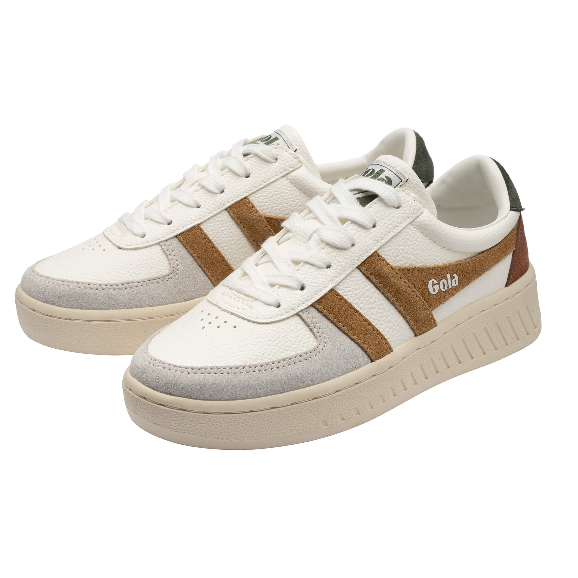 gola-grandslam-trident-damen-sneaker-wei-brown-sugar-dark-khaki image 3