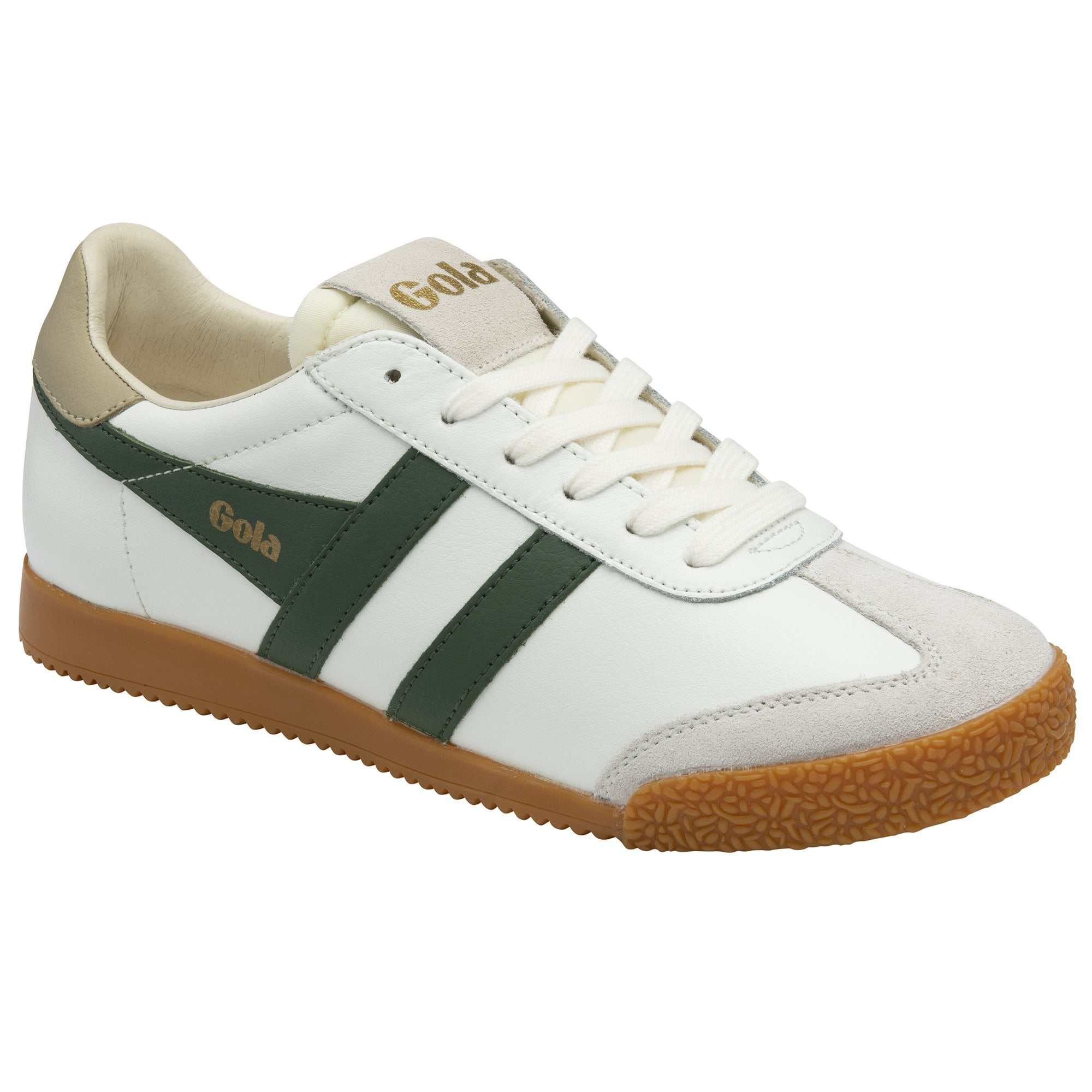 gola-elan-leder-sneaker-f-r-damen-wei-tannengr-n-beige image 2