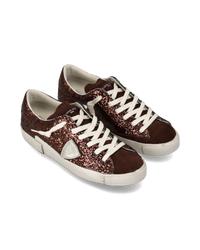 philippe-model-prsx-sneaker-damen-pailletten-braun image 4