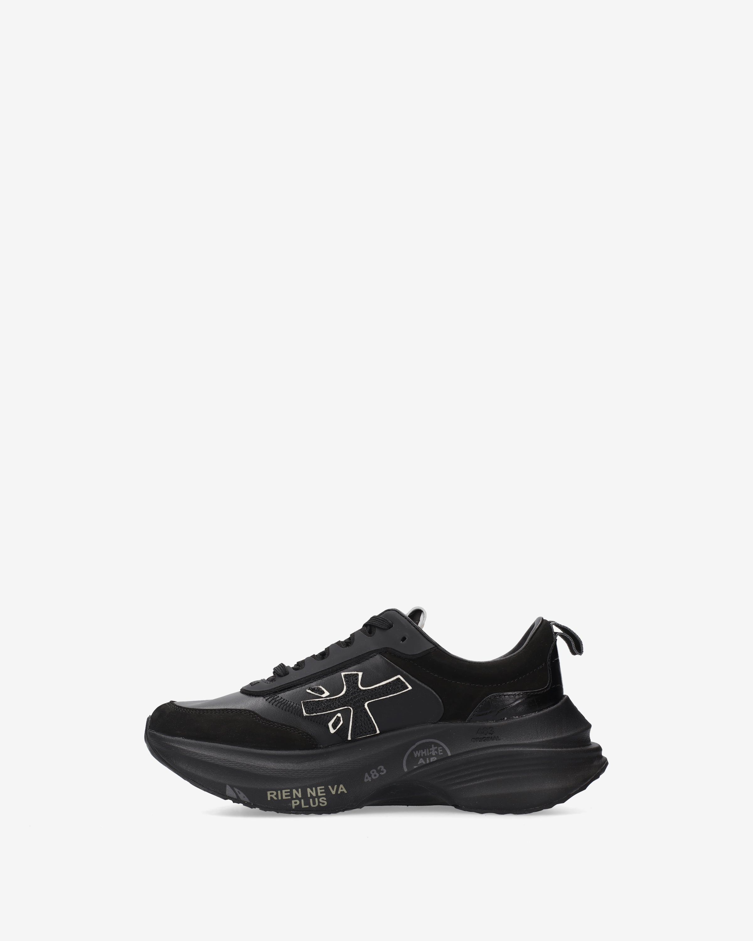 premiata-hill-7905-damen-herren-sneaker-maxi-sohle-schwarz image 3