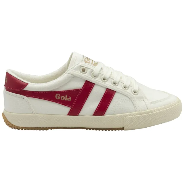 gola-stratus-plimsoll-damen-sneaker-cremewei-himbeerrot image 1