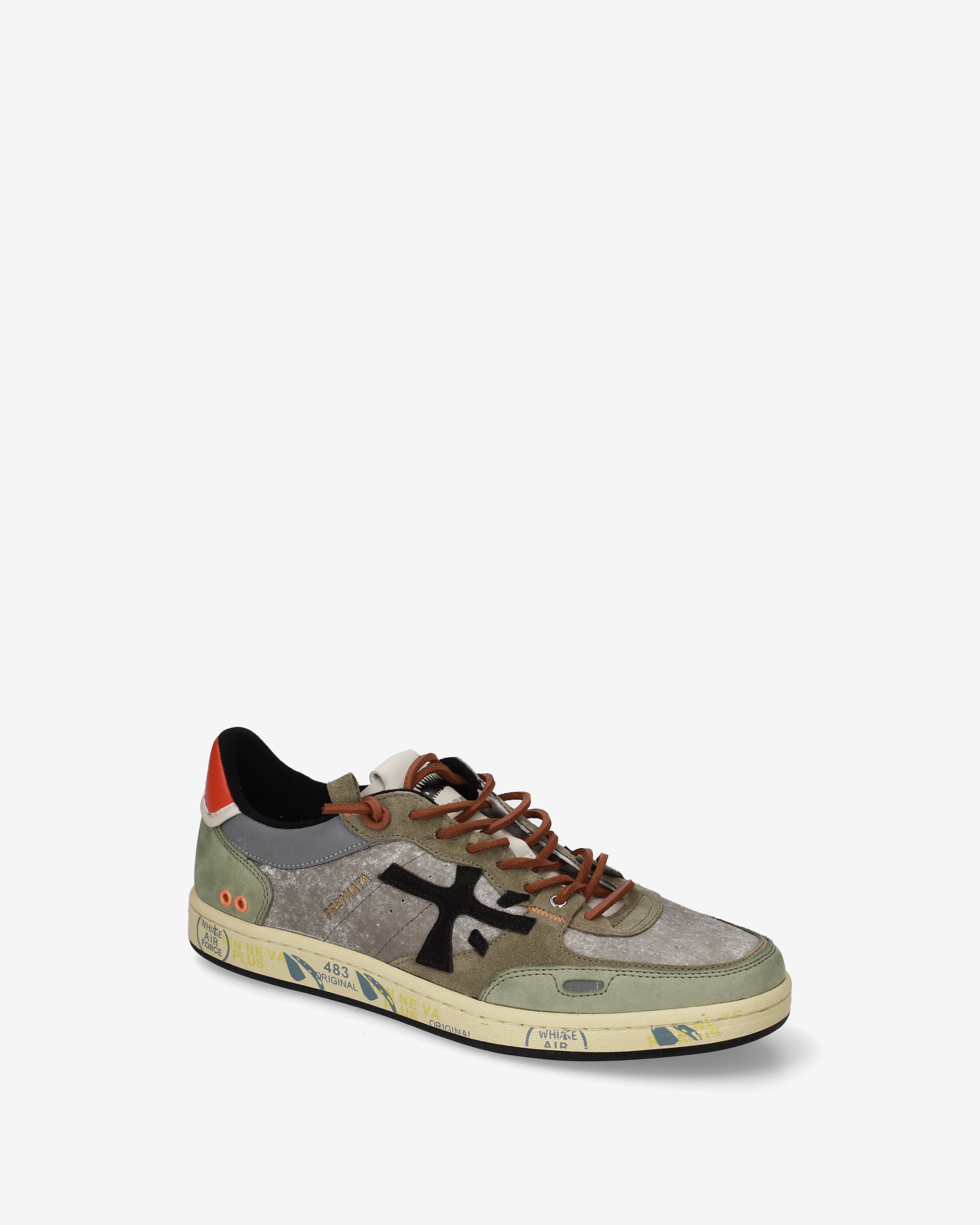 premiata-bskt-clay-7845-herren-sneaker-sage-grey image 4