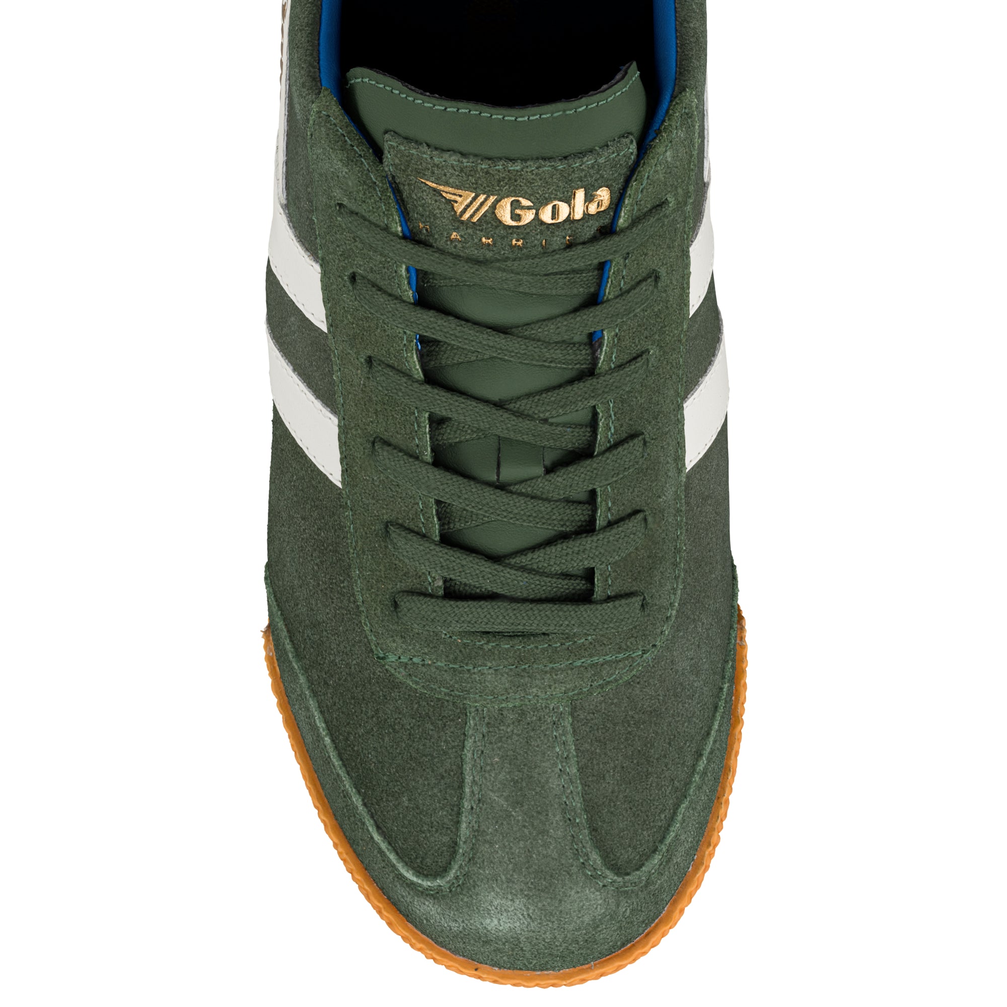 gola-harrier-wildleder-herren-sneaker-dunkelkhaki-cremewei-1968 image 4