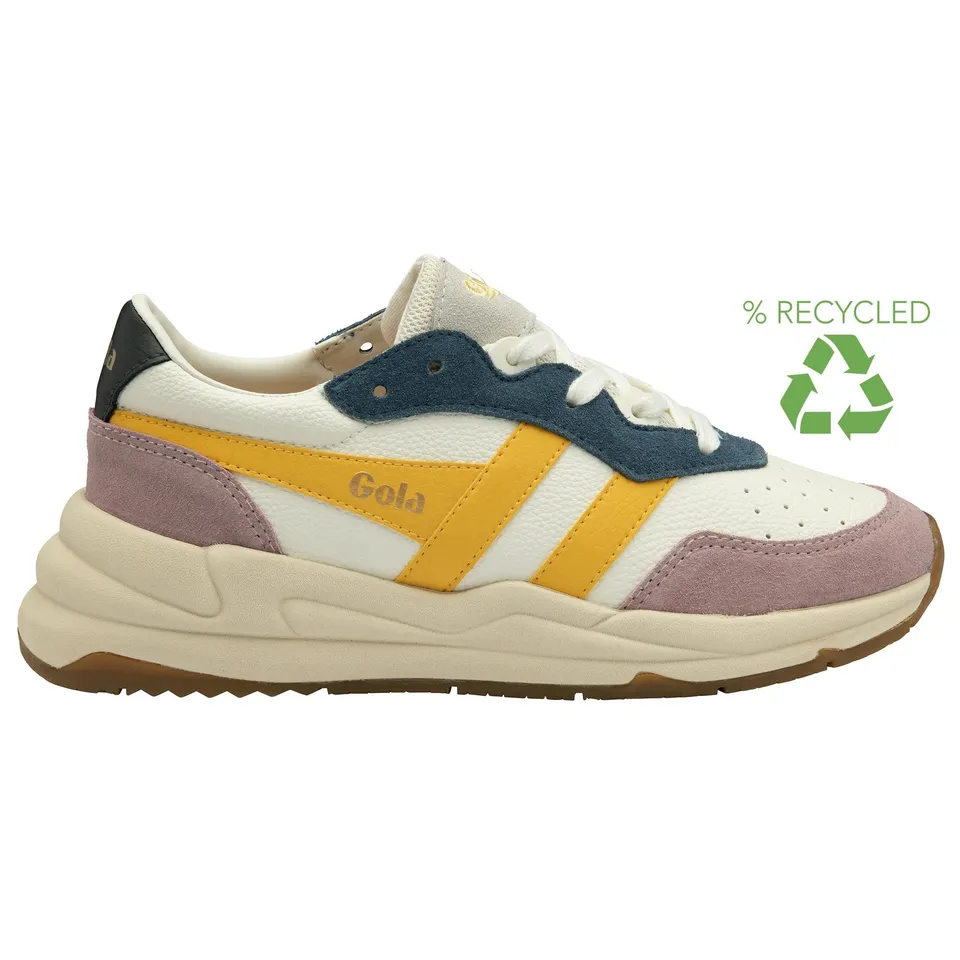 gola-saturn-quadrant-sneaker-f-r-damen-off-white-pastellrosa-sonnengelb image 1