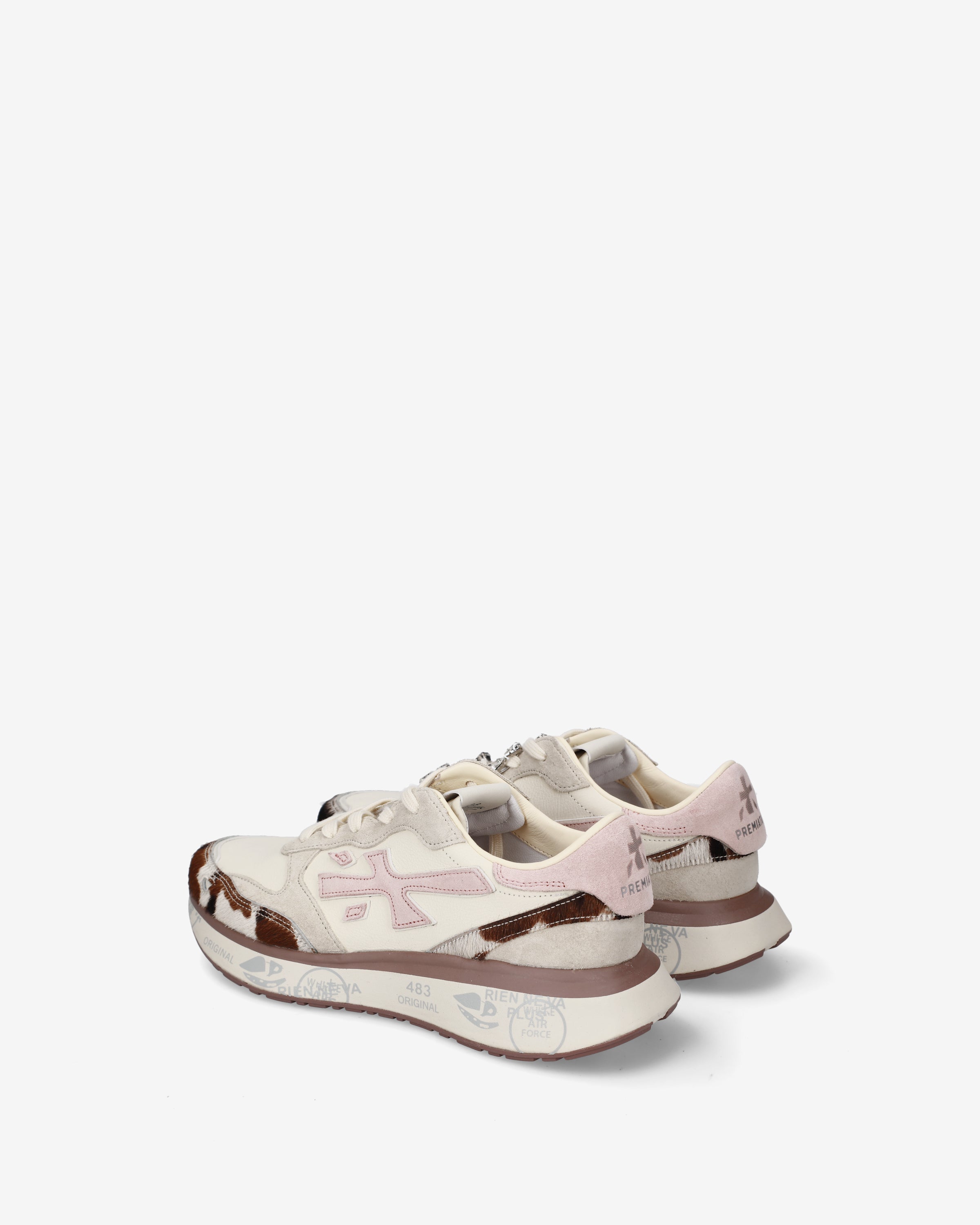 premiata-lauryn-8456k-sneaker-damen-panna-rosa-braun image 5