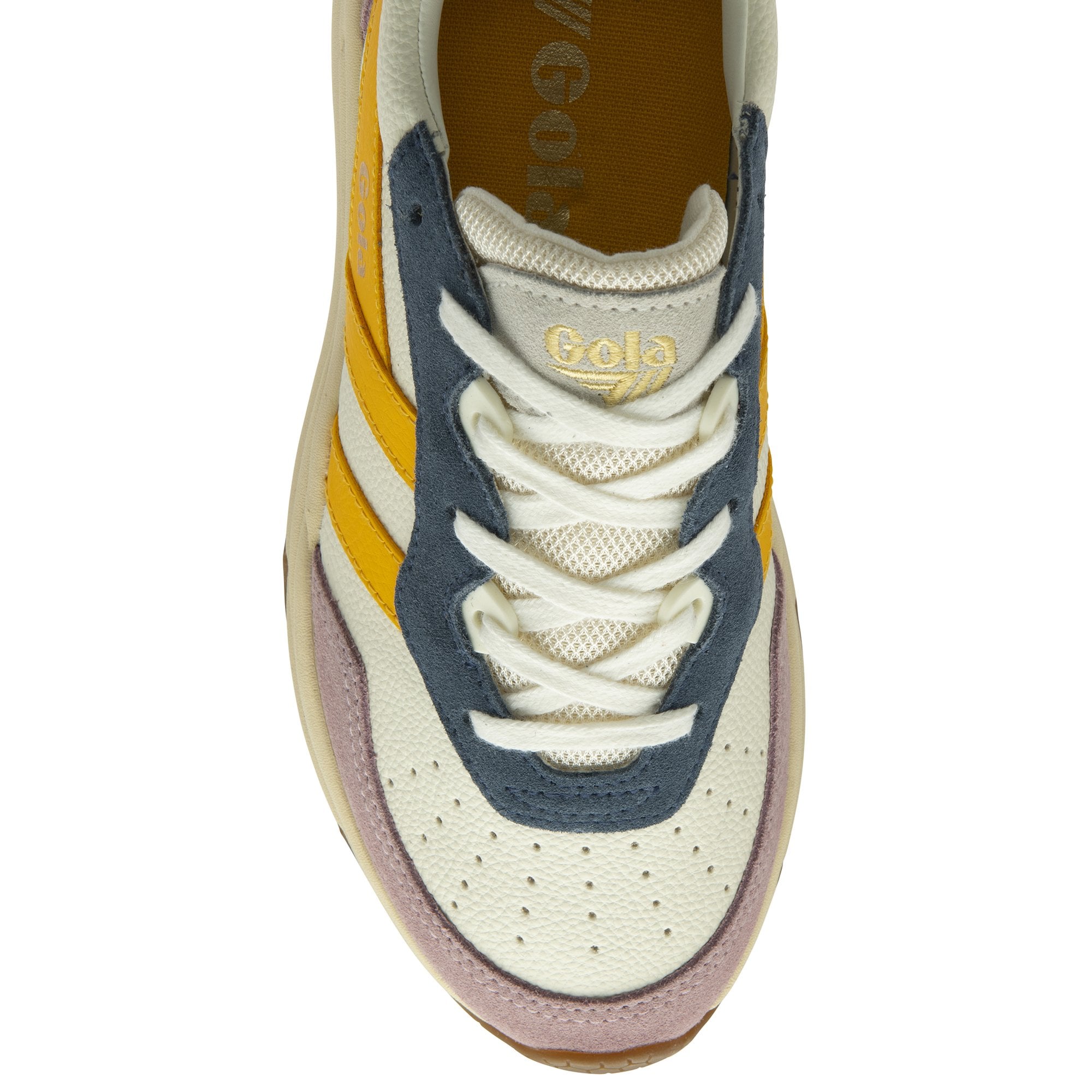 gola-saturn-quadrant-sneaker-f-r-damen-off-white-pastellrosa-sonnengelb image 5