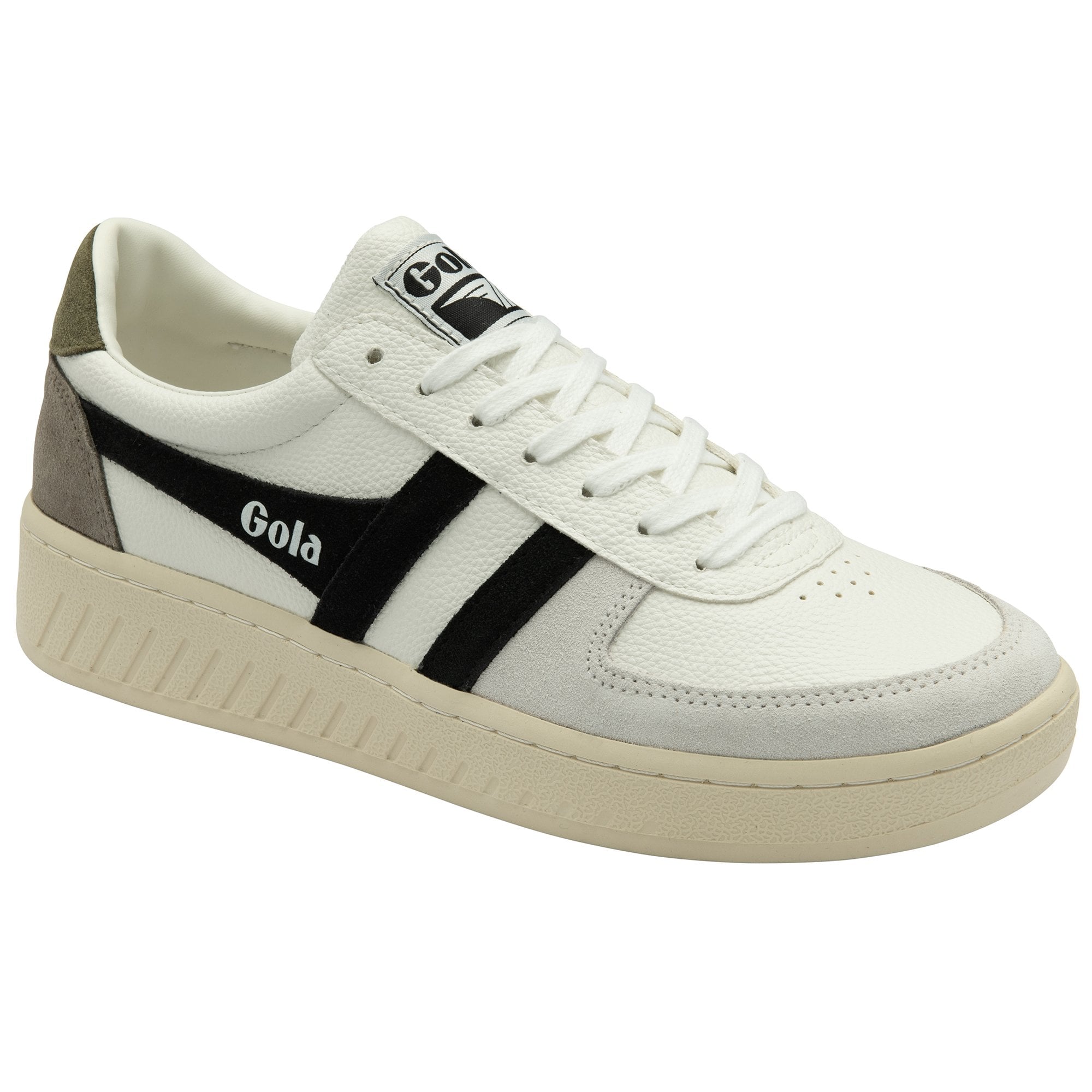 gola-grandslam-trident-herren-sneaker-wei-schwarz-khaki image 2