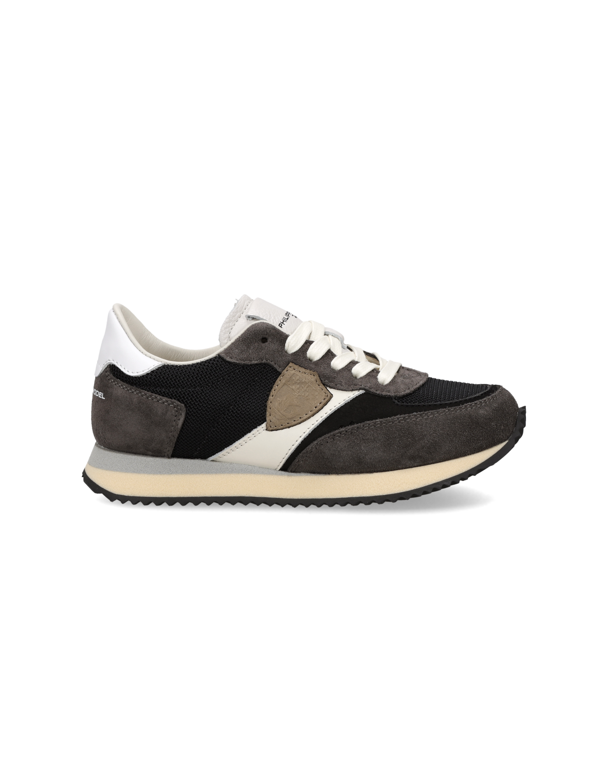 philippe-model-blville-sneaker-kids-grau-schwarz-wei image 1