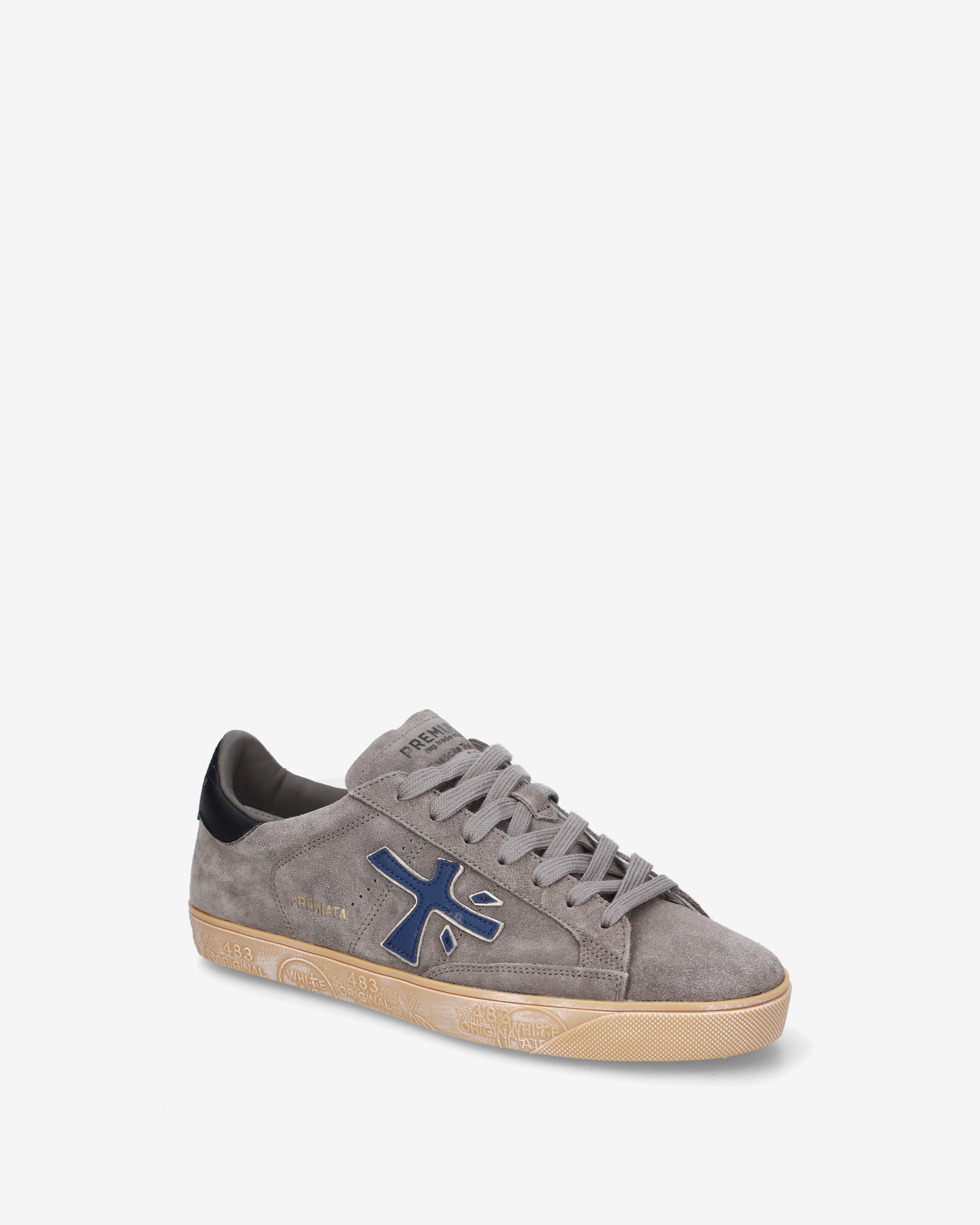 premiata-steven-8475-herren-sneaker-grau-navy image 4