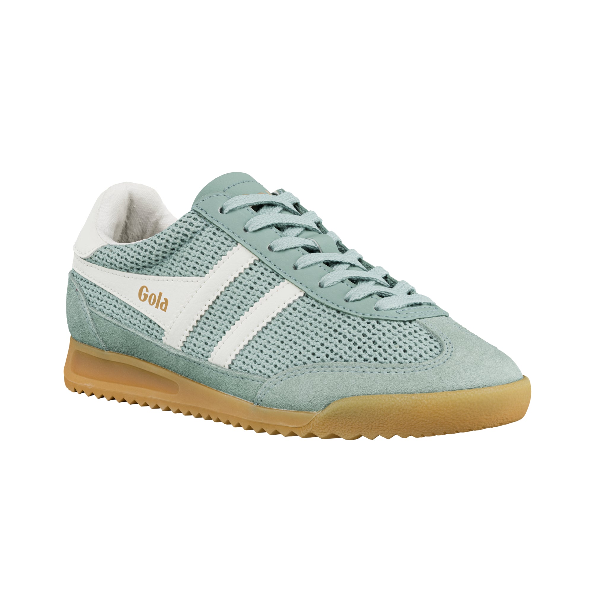gola-tornado-zephyr-sneaker-f-r-damen-in-gr-n-off-white image 2