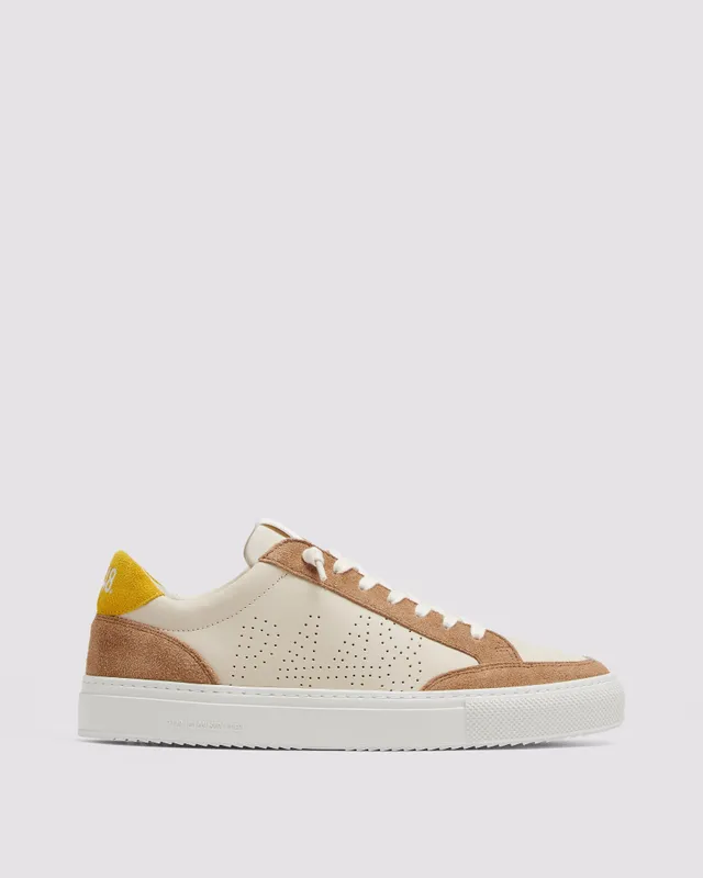p448-soho-rodeo-low-top-sneaker-cream-braun image 1
