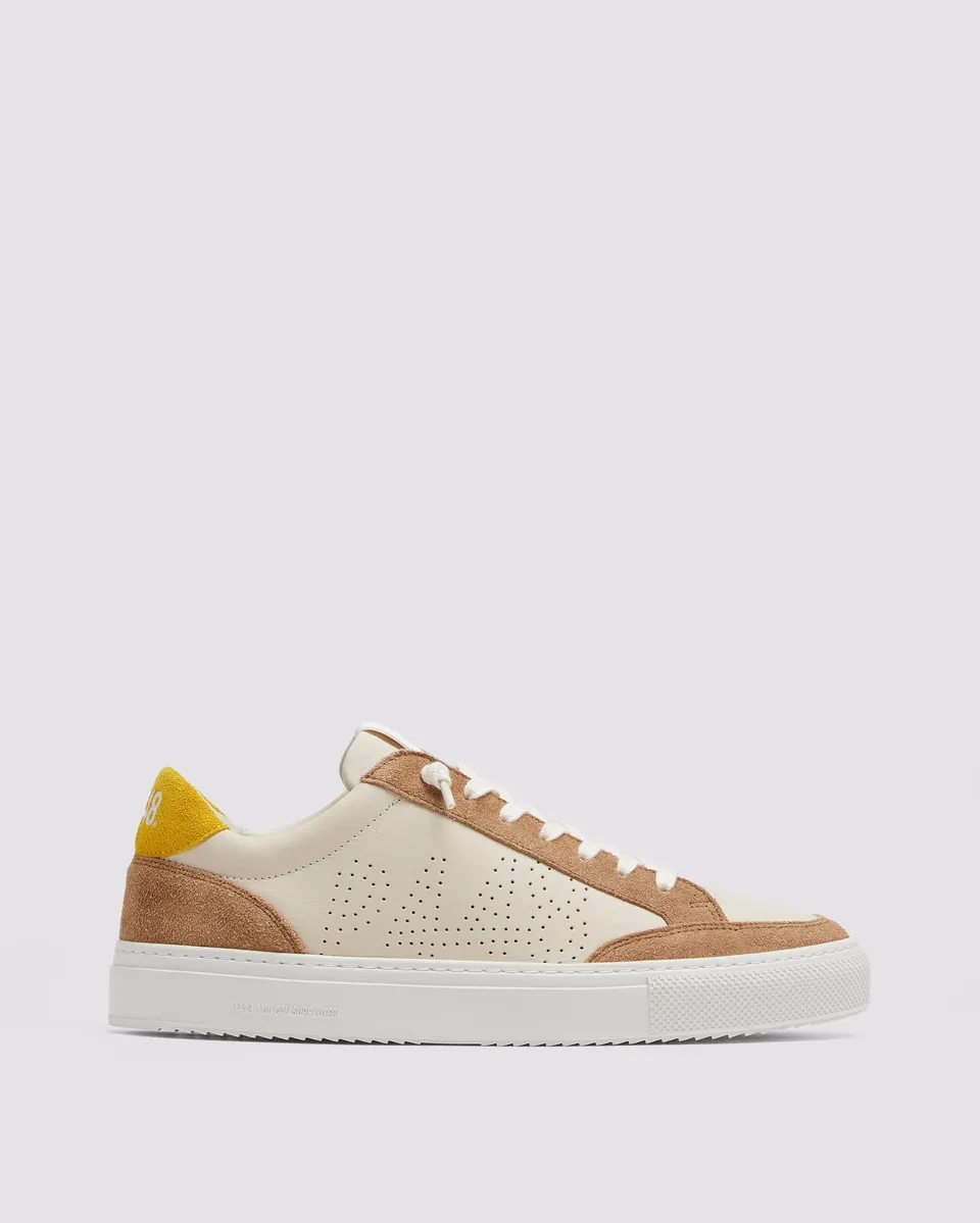 p448-soho-rodeo-low-top-sneaker-cream-braun image 1