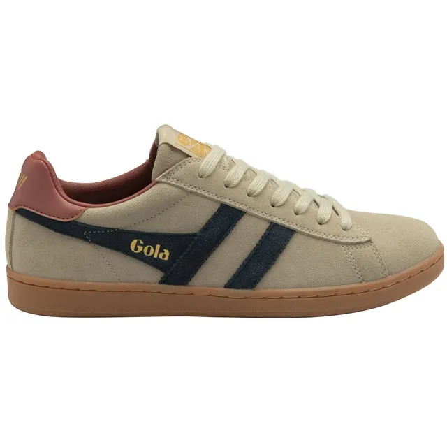 gola-equipe-ii-wildleder-herren-sneaker-creme-marineblau-rost image 1