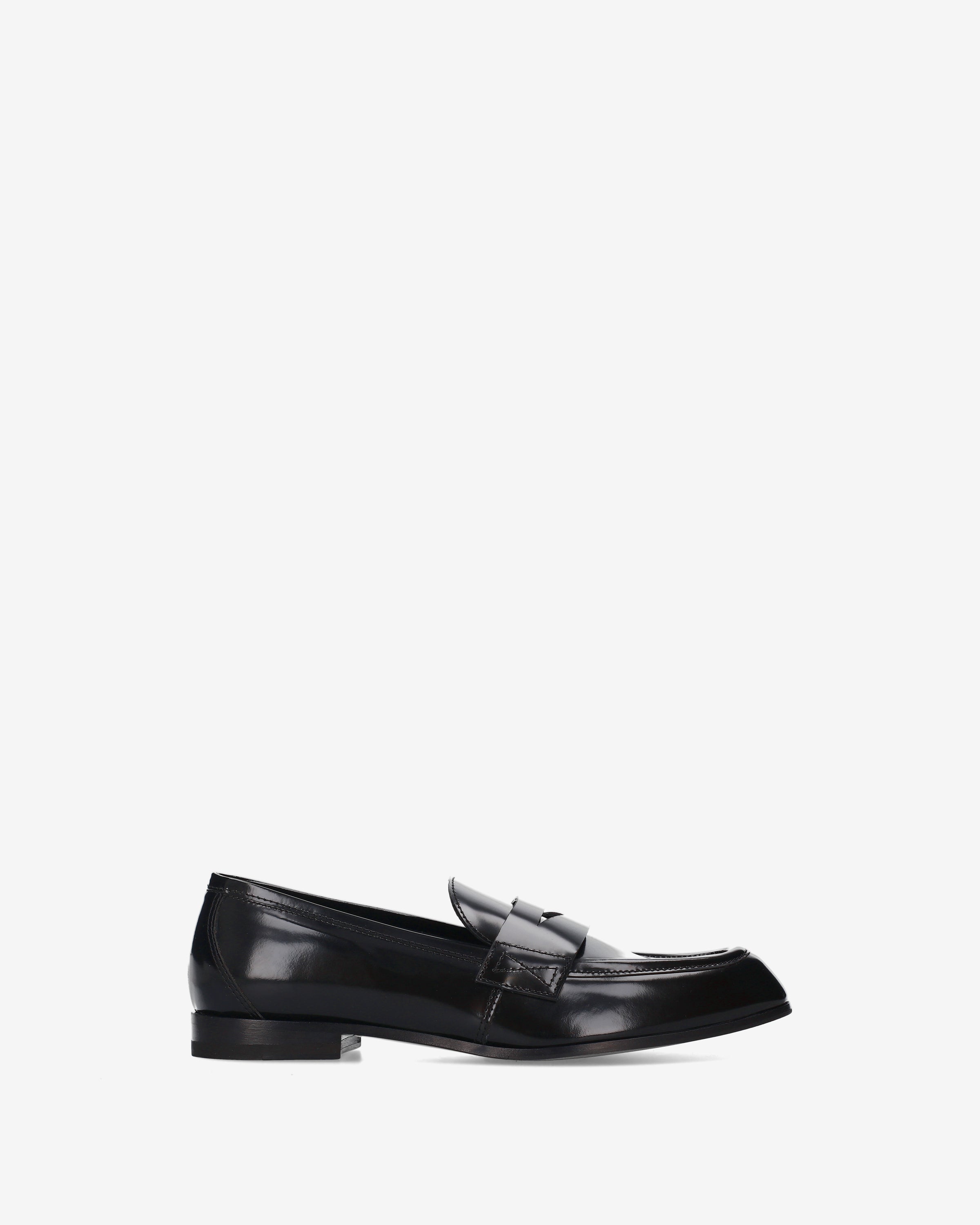 premiata-loafer-damen-schwarz-brushed-leder image 1