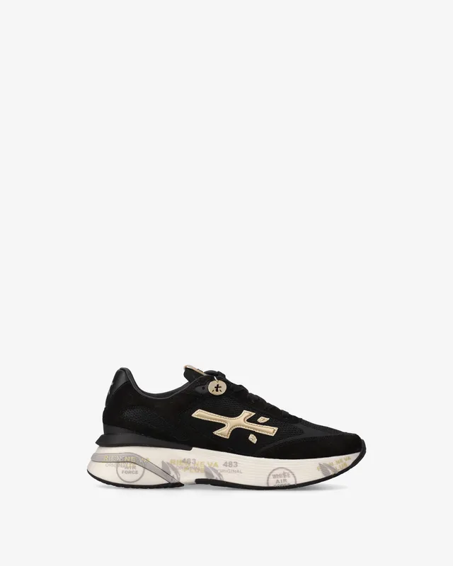 premiata-moerund-7799-sneaker-schwarz-gold image 1