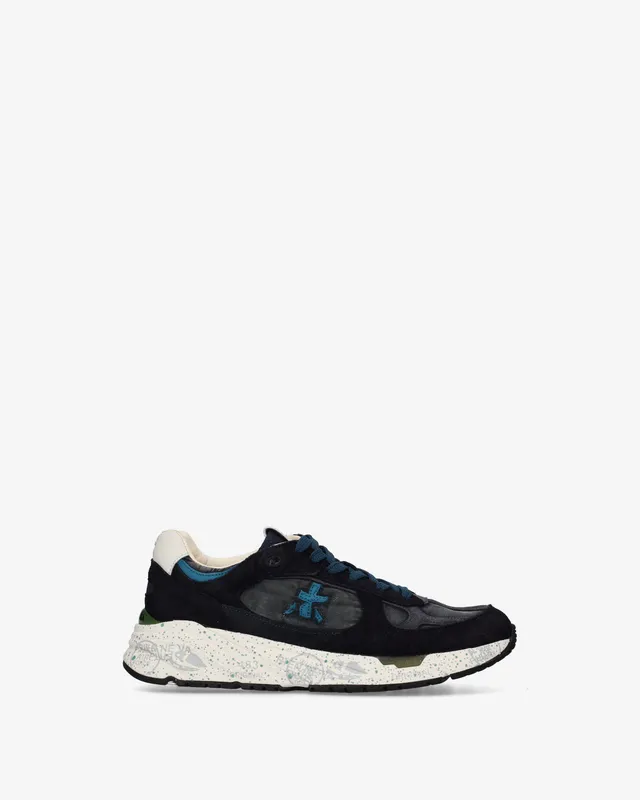 premiata-mased-8519-sneaker-damen-blau-suede image 1