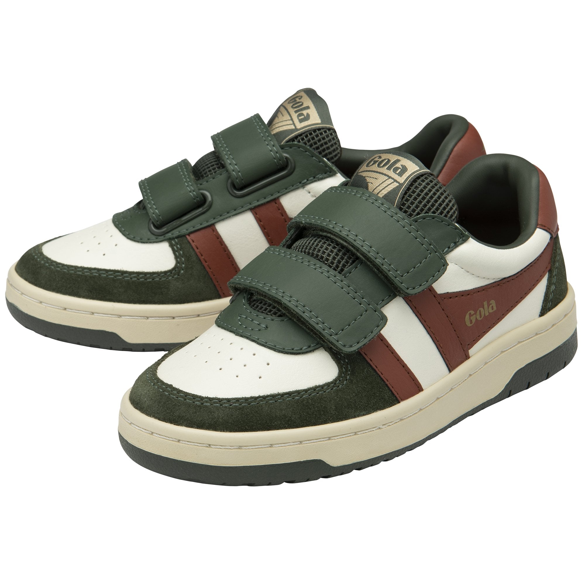 gola-hawk-strap-sneaker-f-r-kinder-off-white-khaki-rostrot image 3