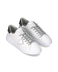 philippe-model-temple-sneaker-damen-wei-schwarz-mit-glitzer-ferse image 5