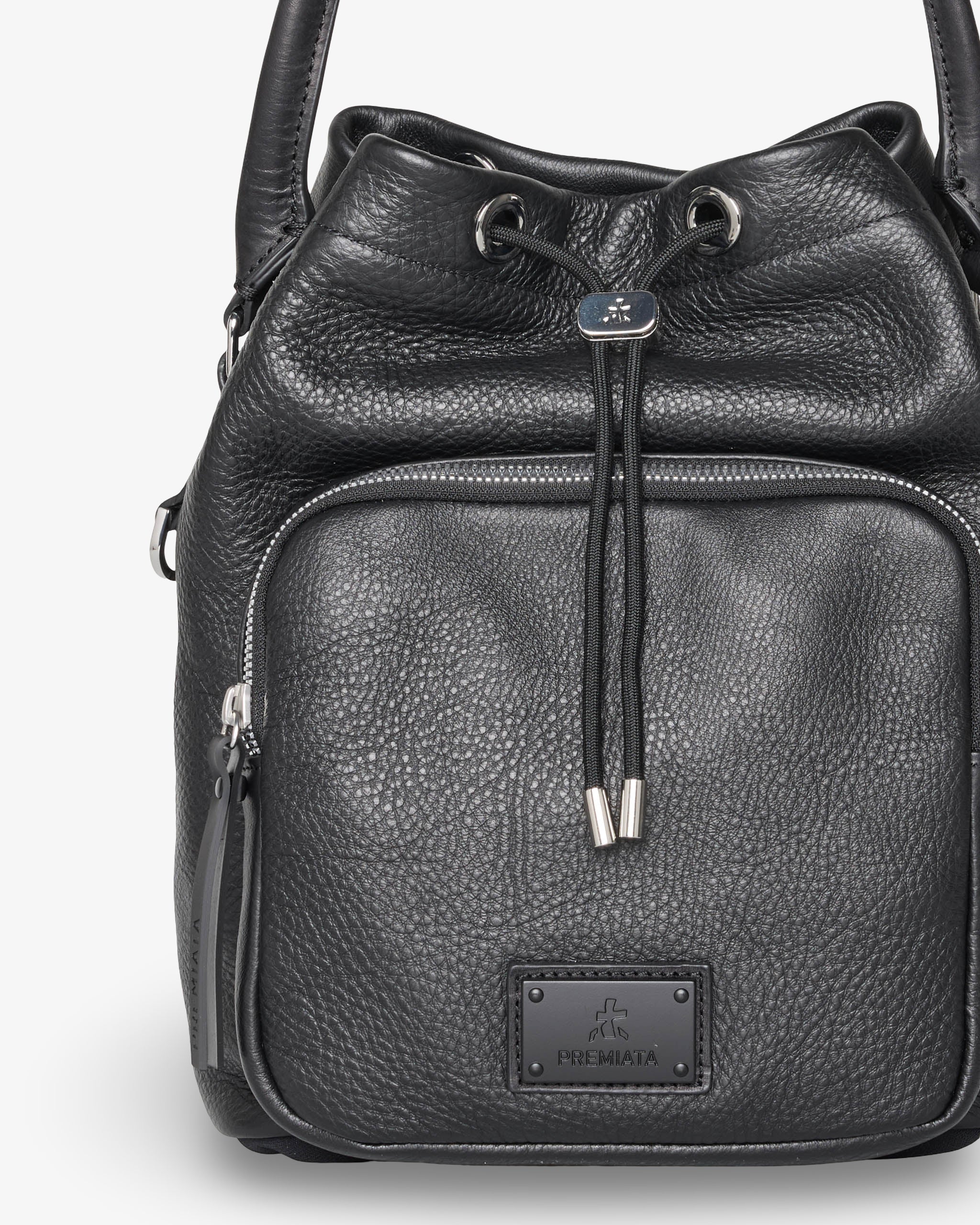 premiata-mia-2181s-damen-leder-beuteltasche-schwarz image 2