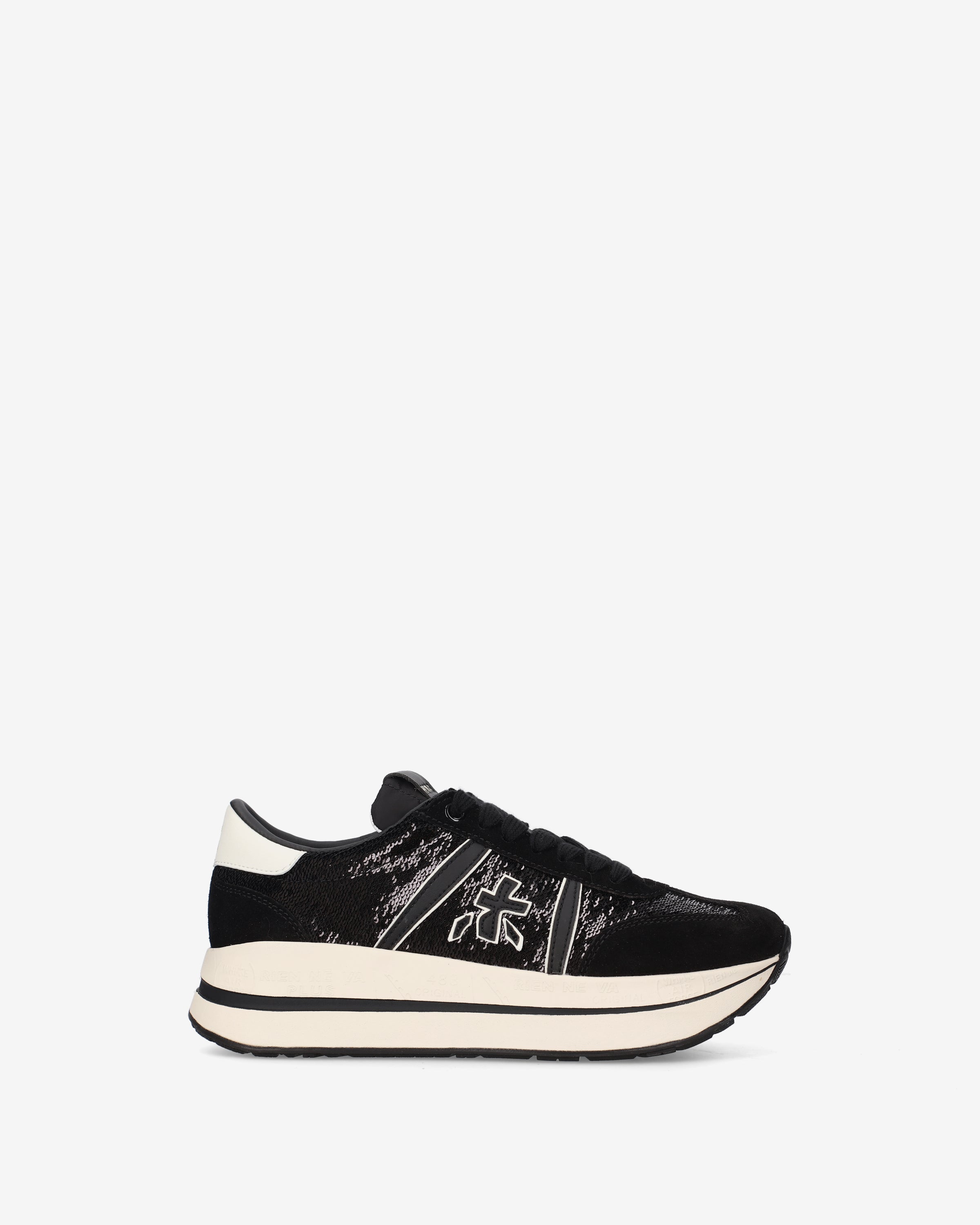 premiata-bethcoin-8504-damen-platform-sneaker-pailletten-suede image 1