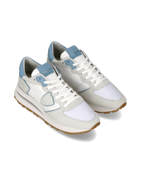 philippe-model-tropez-haute-herren-high-top-sneaker-wei-blau-aviation-grau image 5
