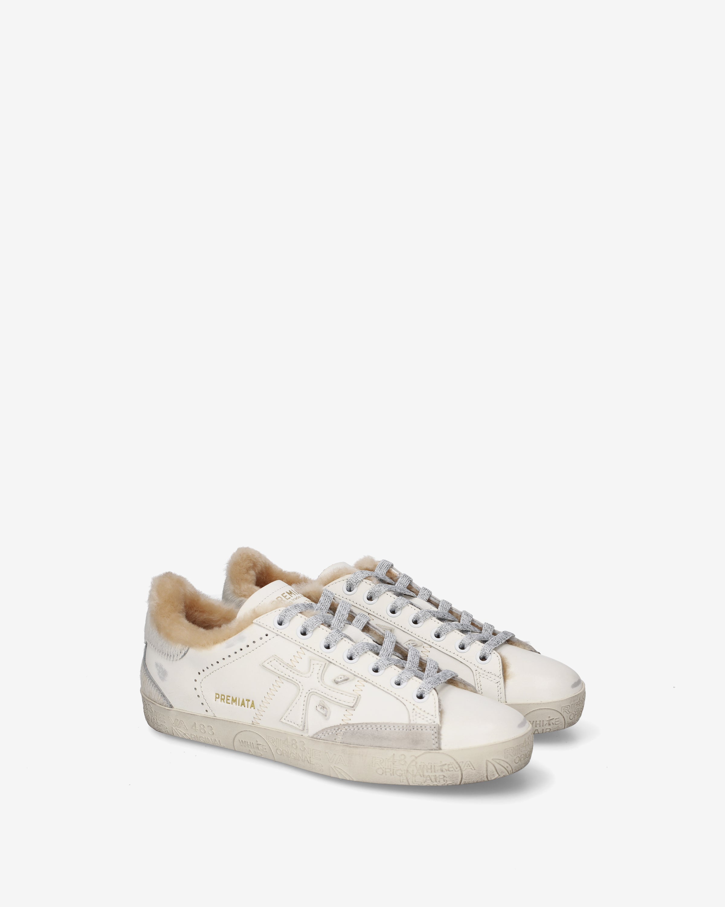 premiata-stevend-7608m-sneaker-panna-silber-herren image 2