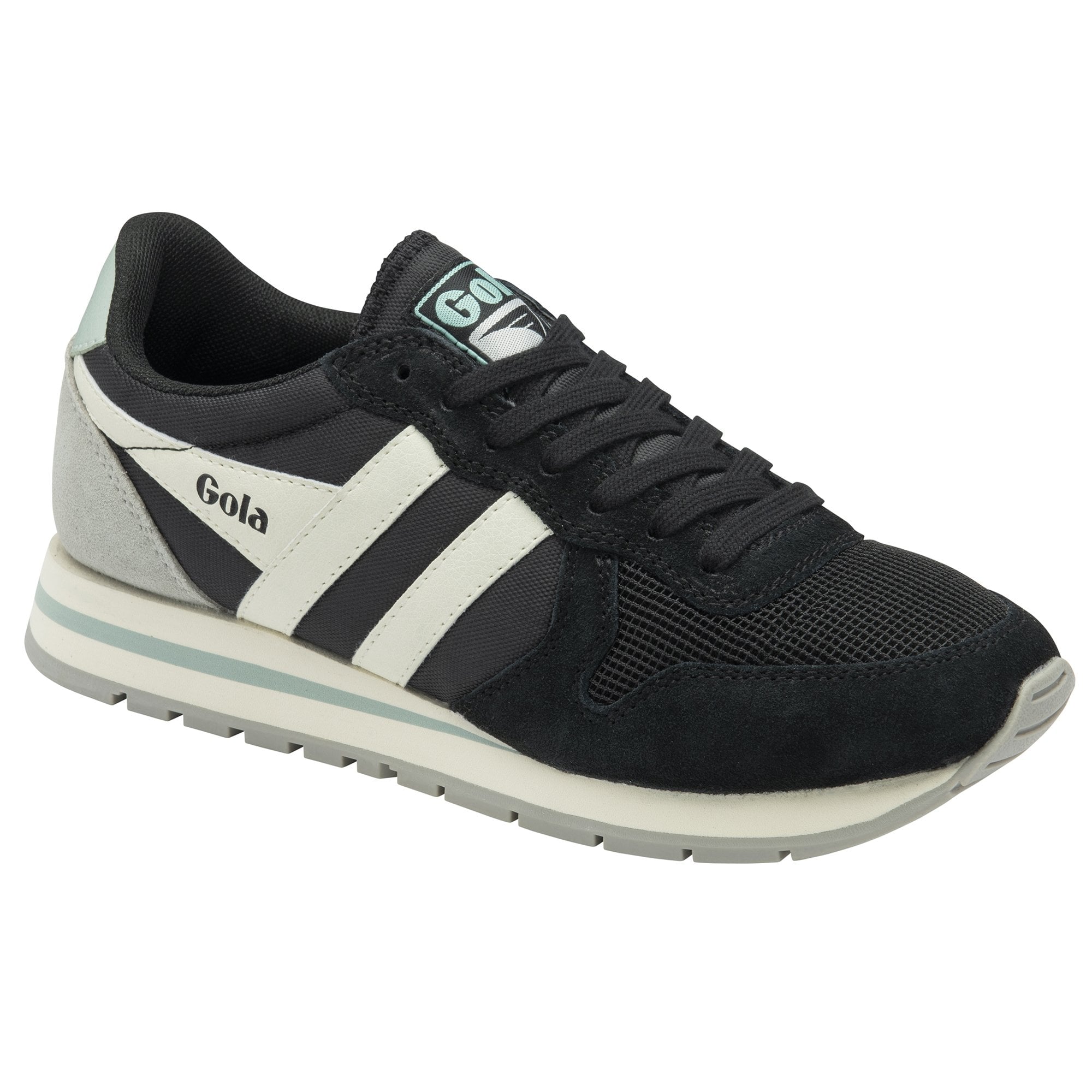 gola-daytona-damen-sneaker-schwarz-off-white-surf-blue image 2