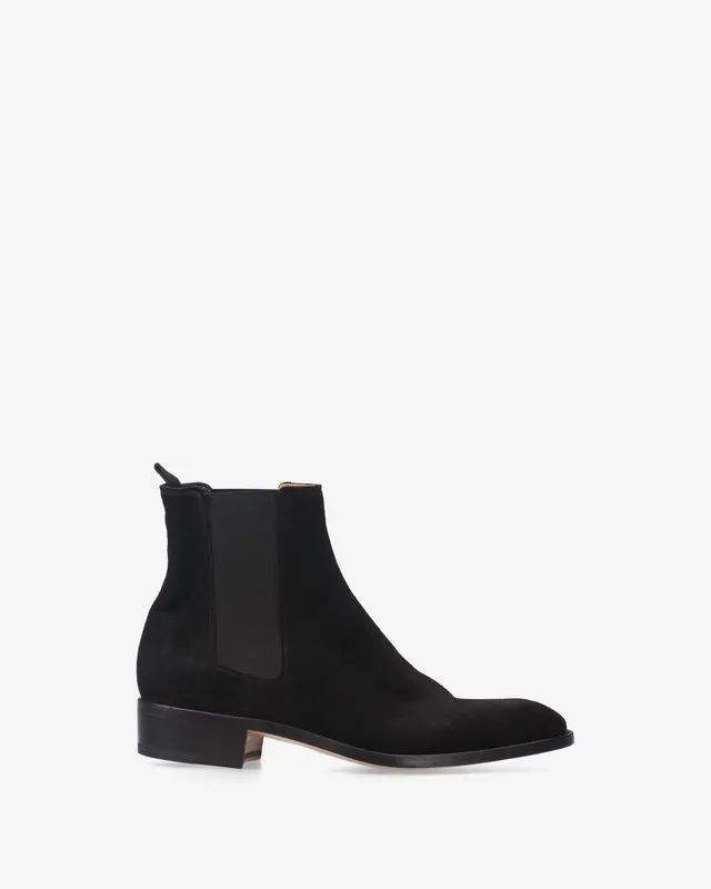 premiata-stivaletti-suede-nero-herren-chelsea-boots-blake image 1