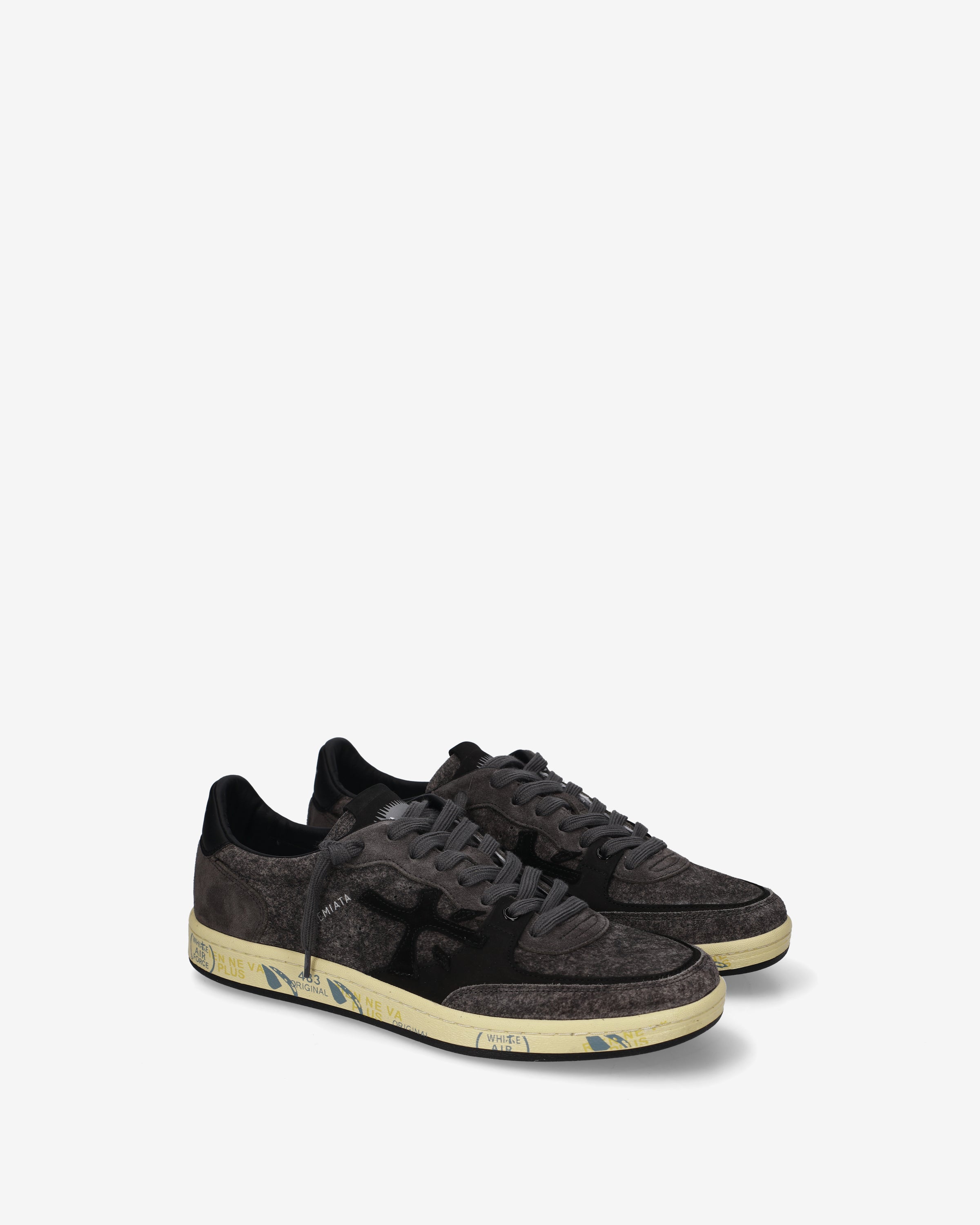 premiata-bskt-clay-8713-sneaker-grey-suede-used-look image 2