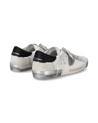 philippe-model-prsx-damen-sneaker-silber-wei-leder image 2