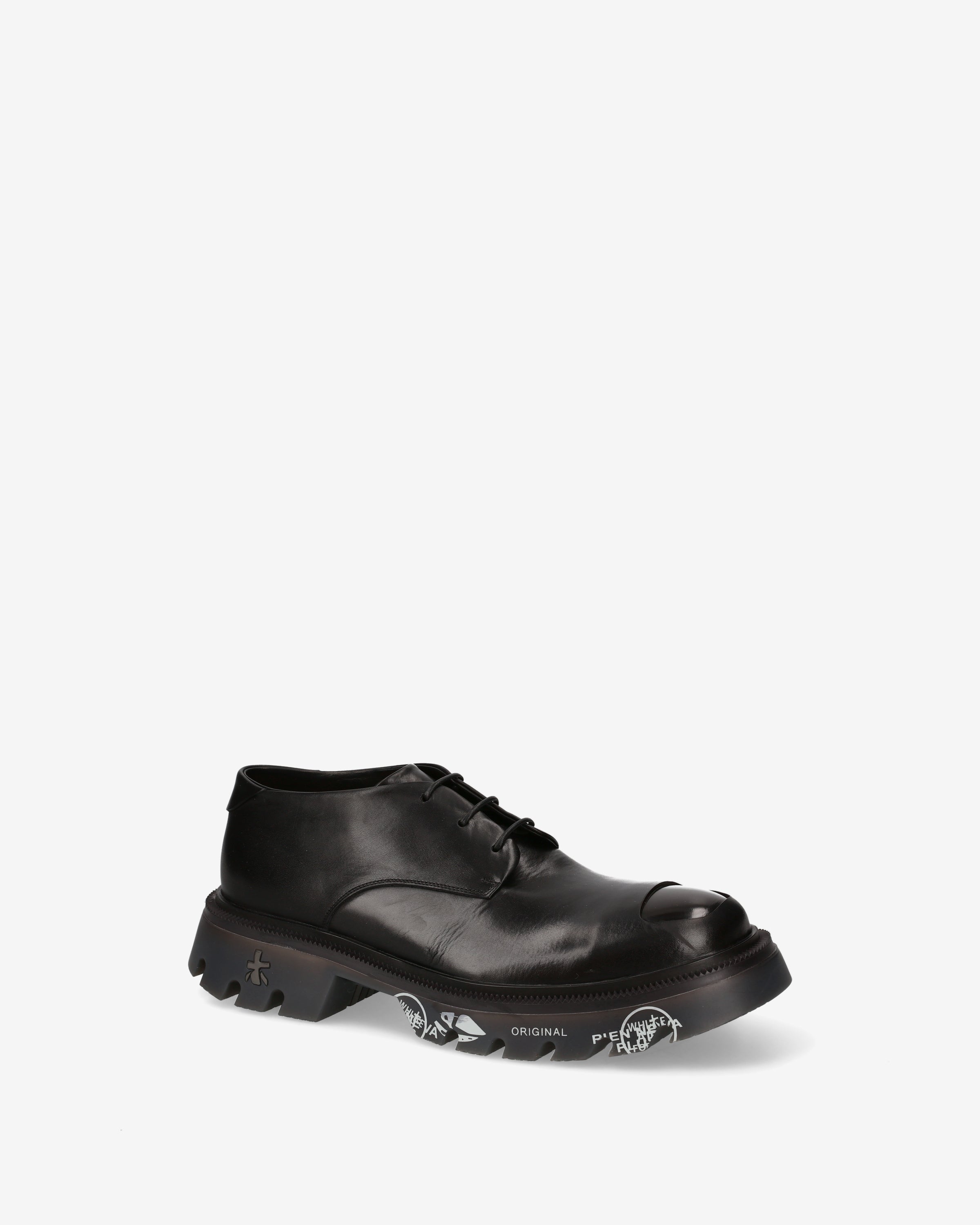 premiata-peckham-454-herren-sneaker-glattleder-schwarz-london image 4