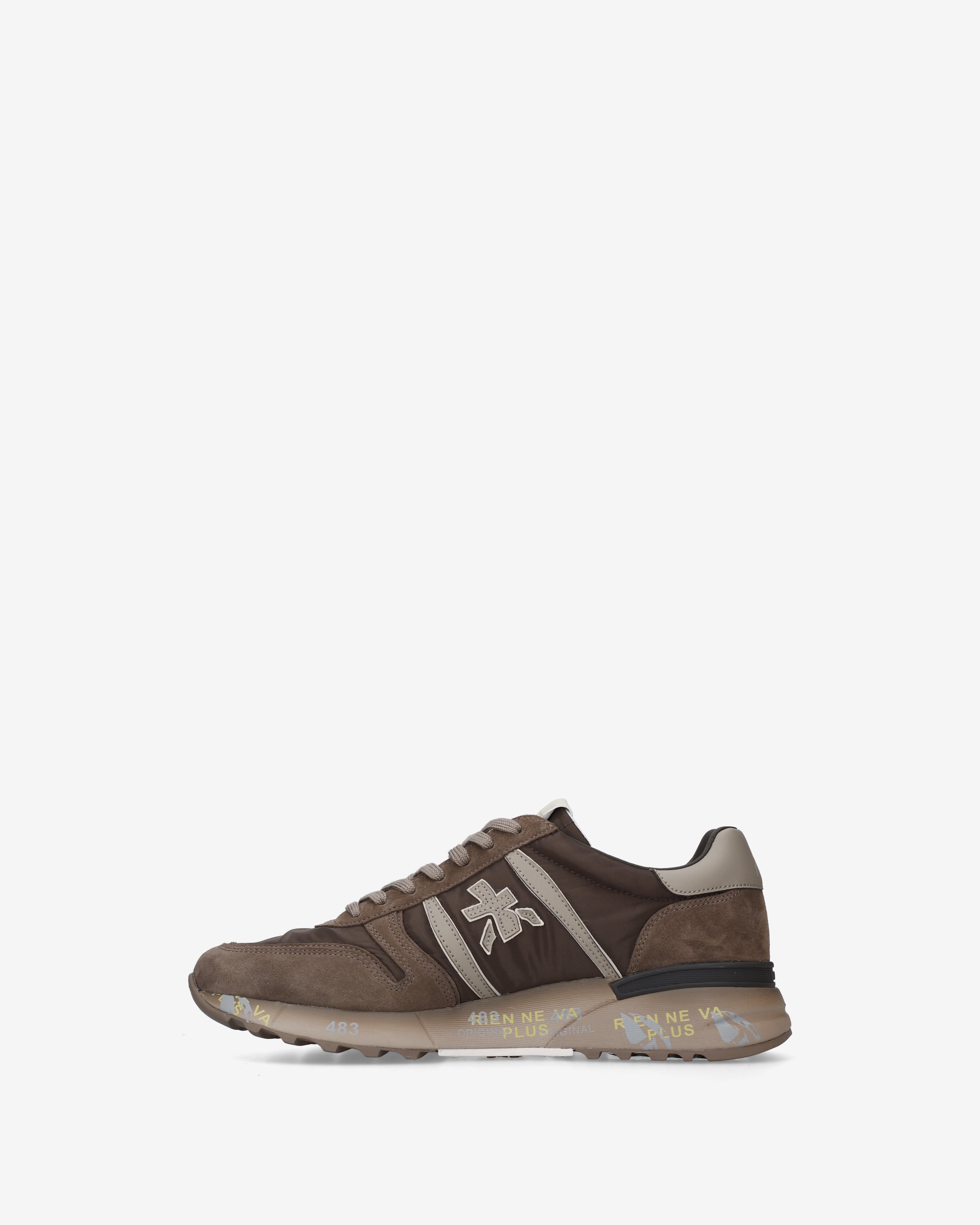 premiata-lander-8410-sneaker-braun-nylon-suede image 3