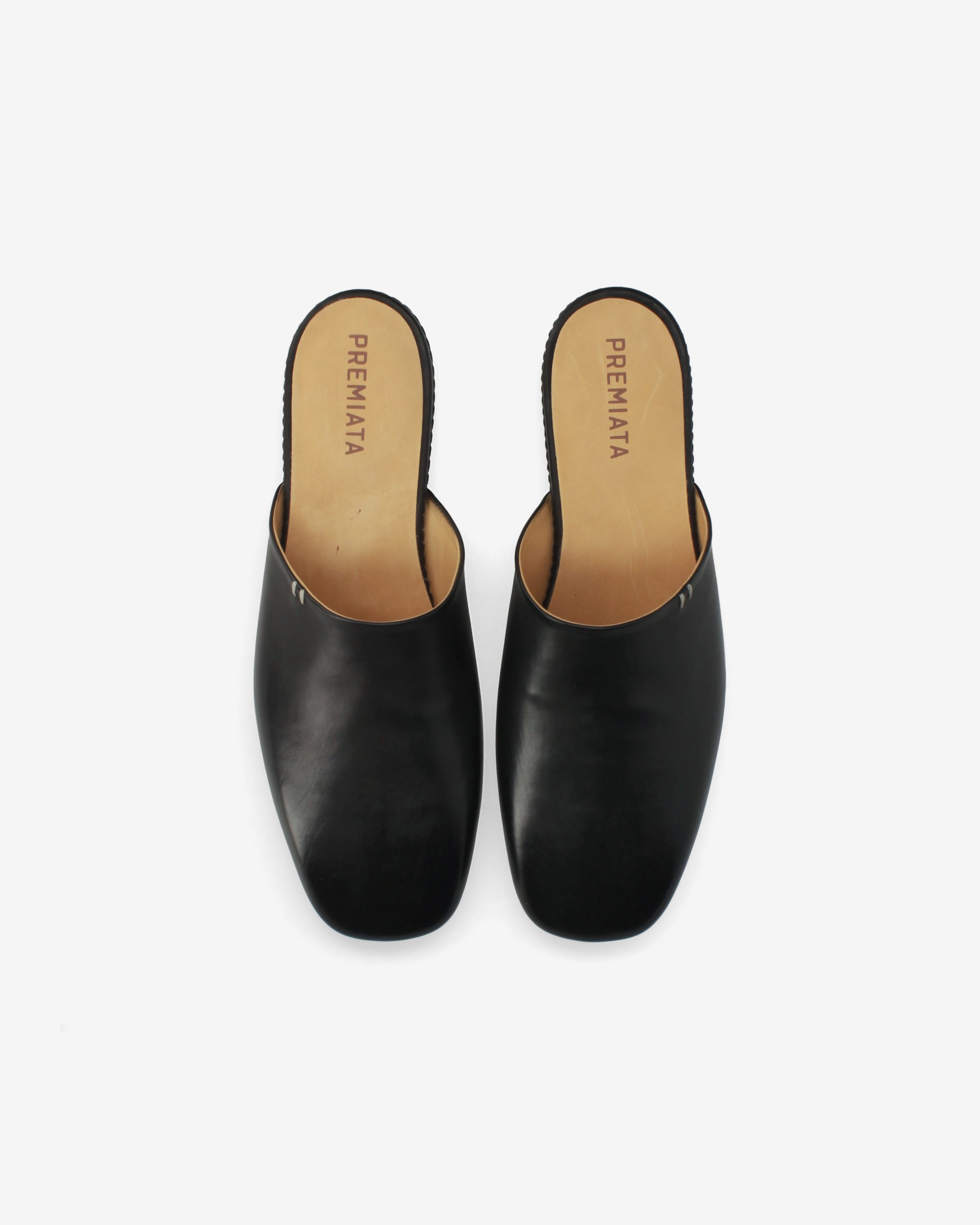 premiata-mules-leder-schwarz-herren-handfinish image 6