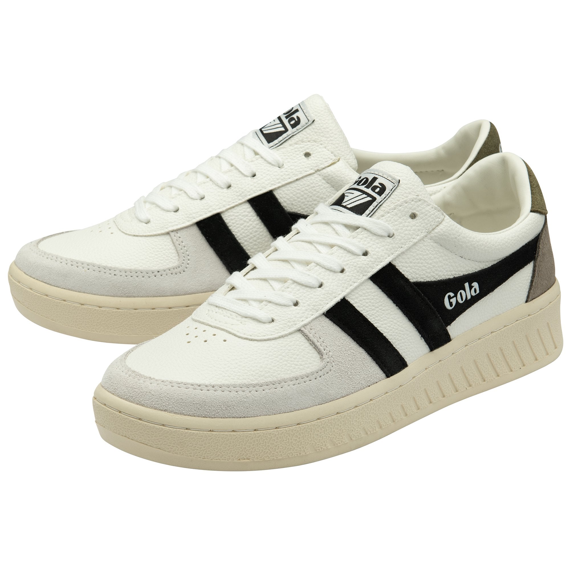 gola-grandslam-trident-herren-sneaker-wei-schwarz-khaki image 3