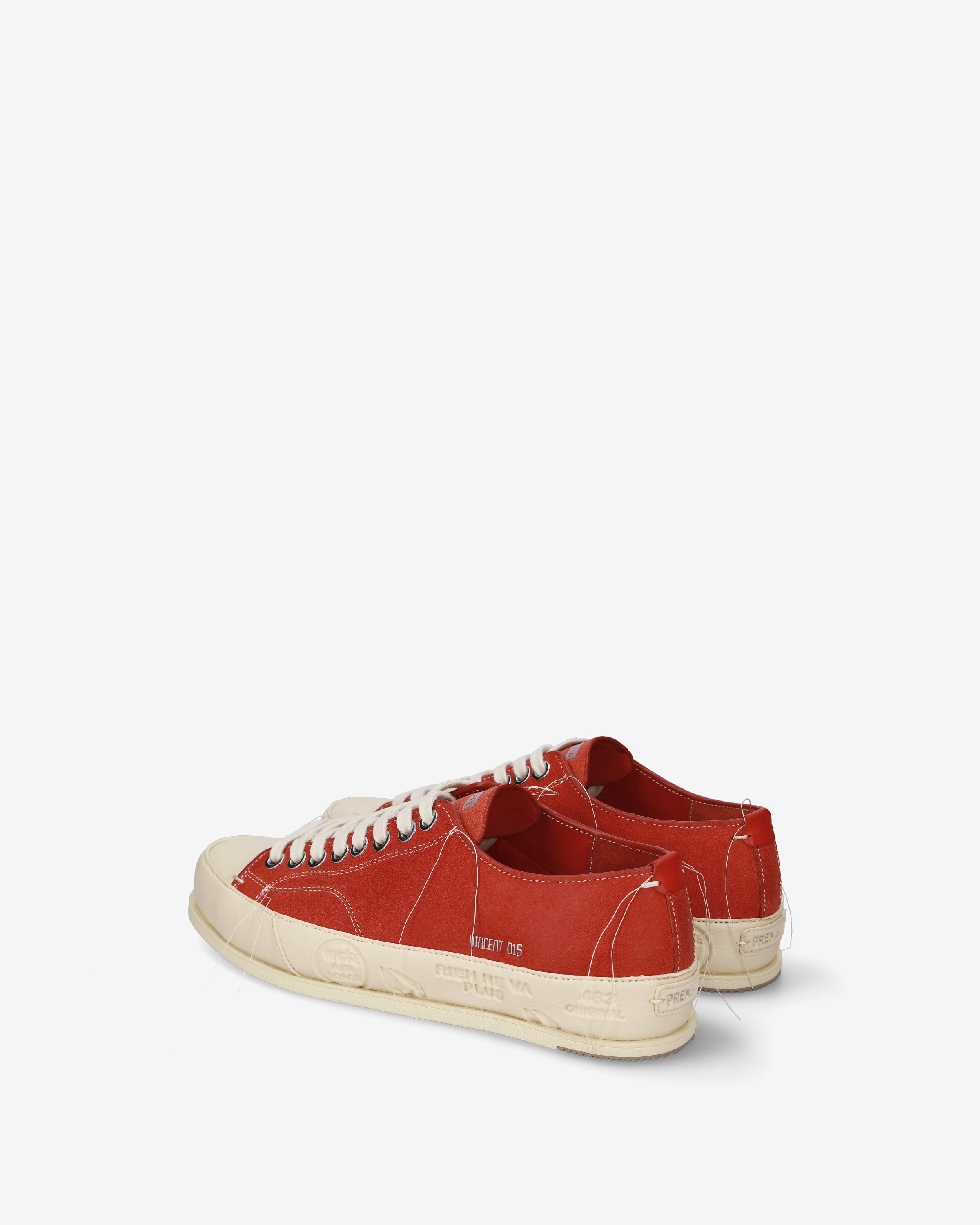 premiata-vincent-015-sneaker-suede-rot-panna-low image 5