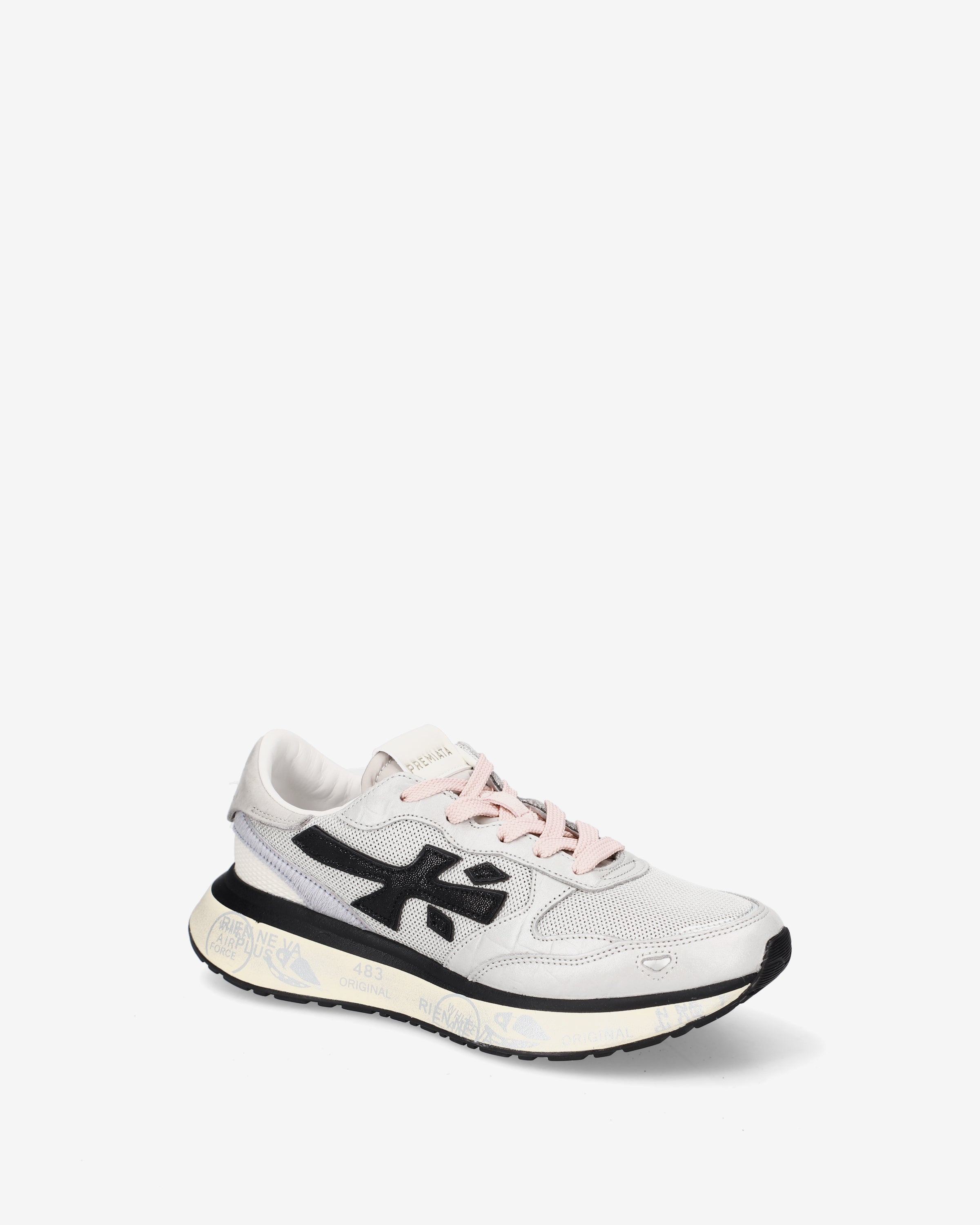 premiata-lauryn-8533-sneaker-damen-hell-mit-shearling-und-logo image 4