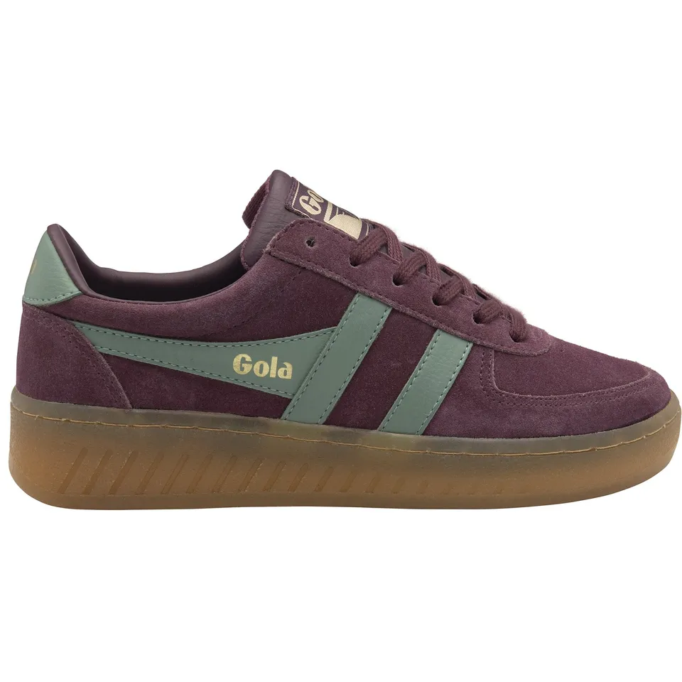 gola-grandslam-wildleder-sneaker-f-r-damen-windsor-wine-green-mist-court image 1