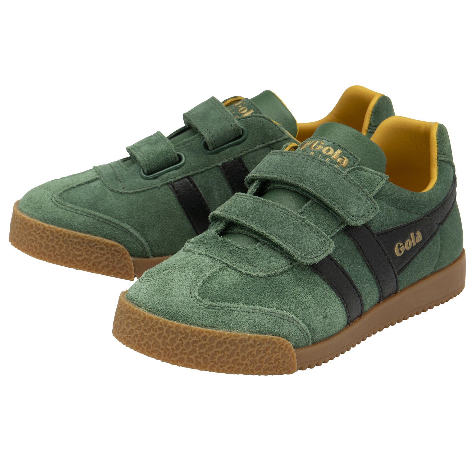 gola-harrier-strap-kinder-sneaker-wildleder-klettverschluss-vintage image 3
