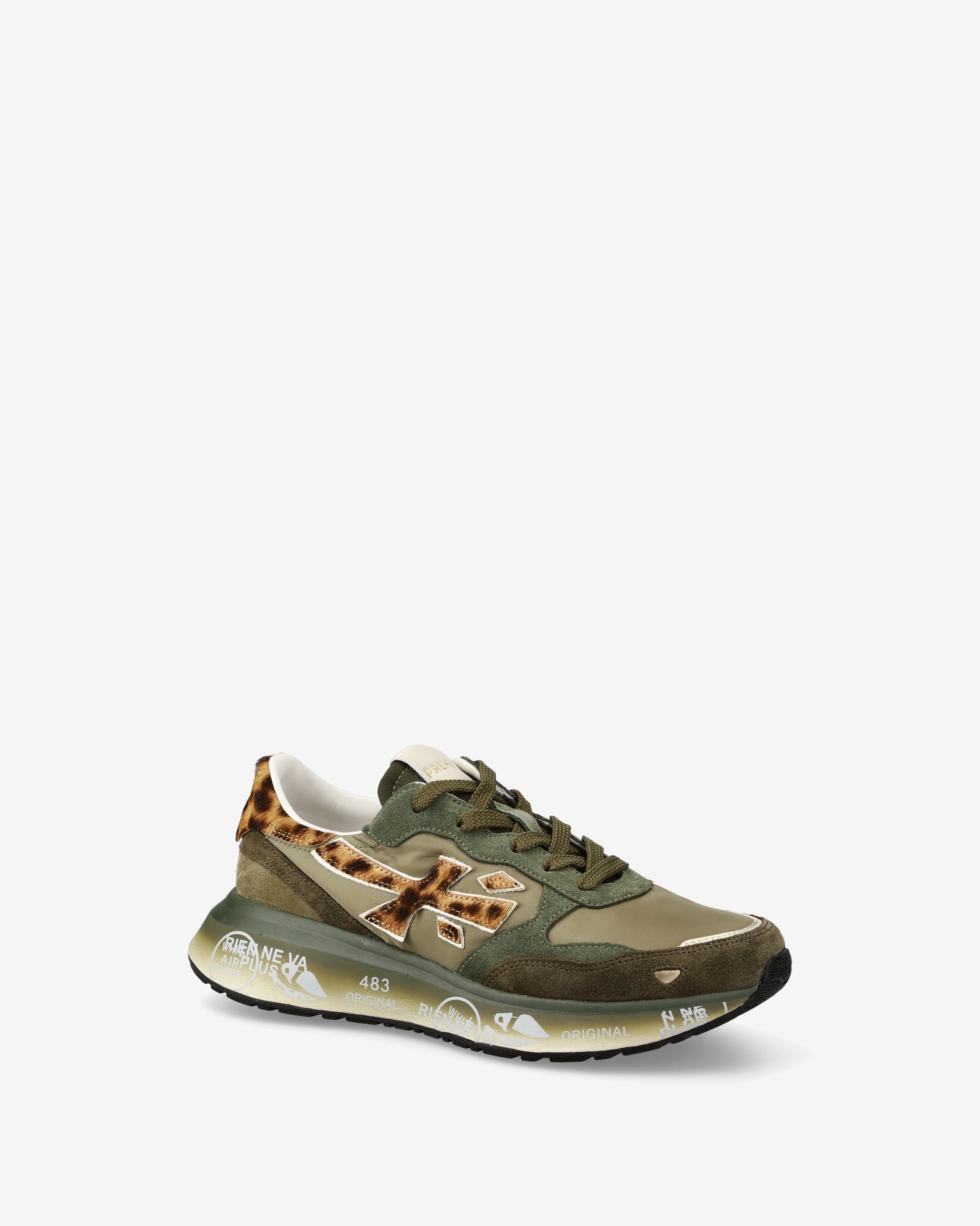 premiata-lauryn-7790-sneaker-salbei-olive-animalier image 4
