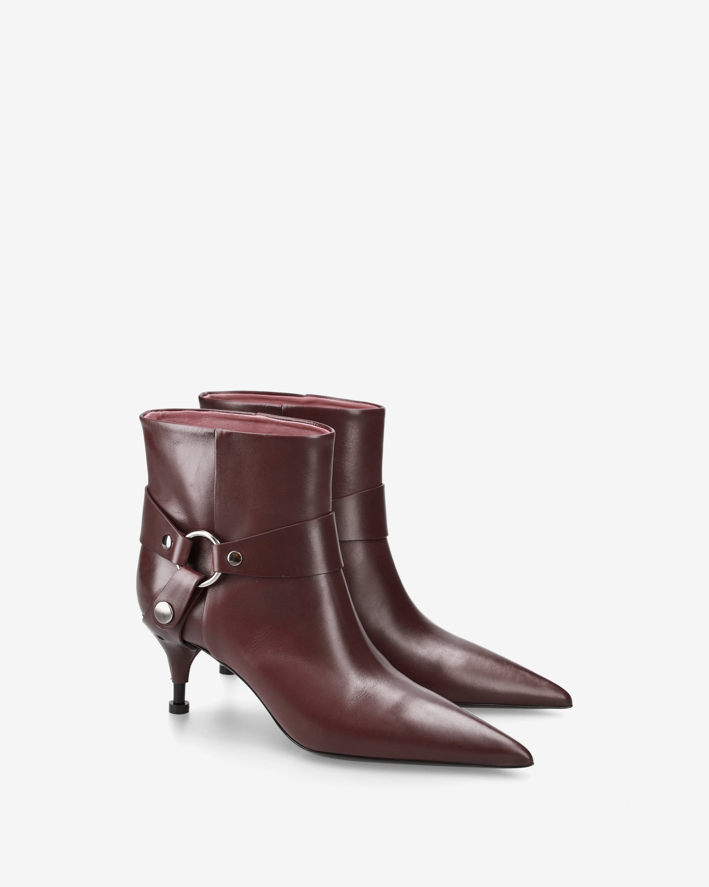 premiata-heritage-stiefelette-leder-bordeaux-damen-absatz-65-mm image 2