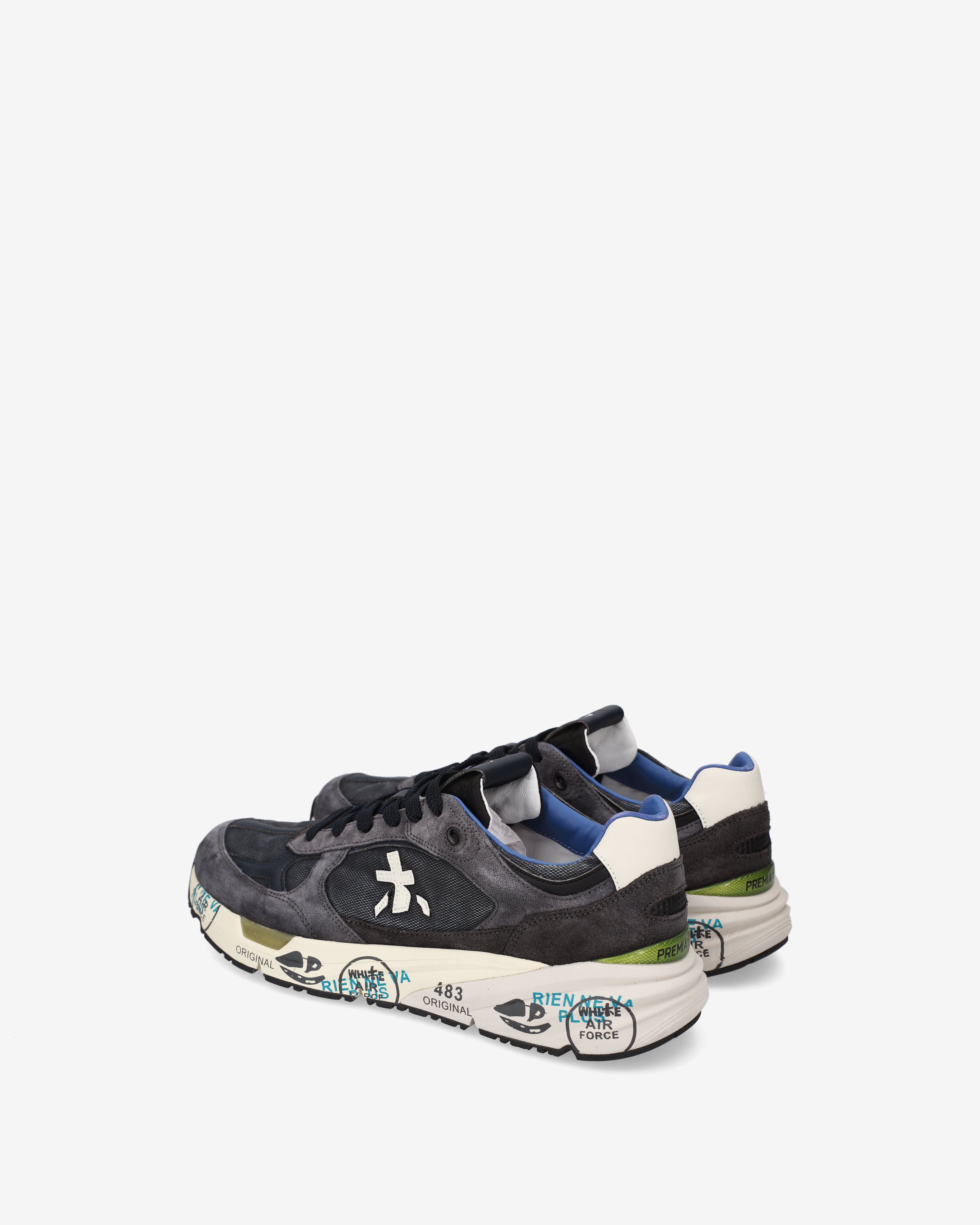 premiata-mase25-8014-sneaker-herren-navy-panna-suede-textil image 4