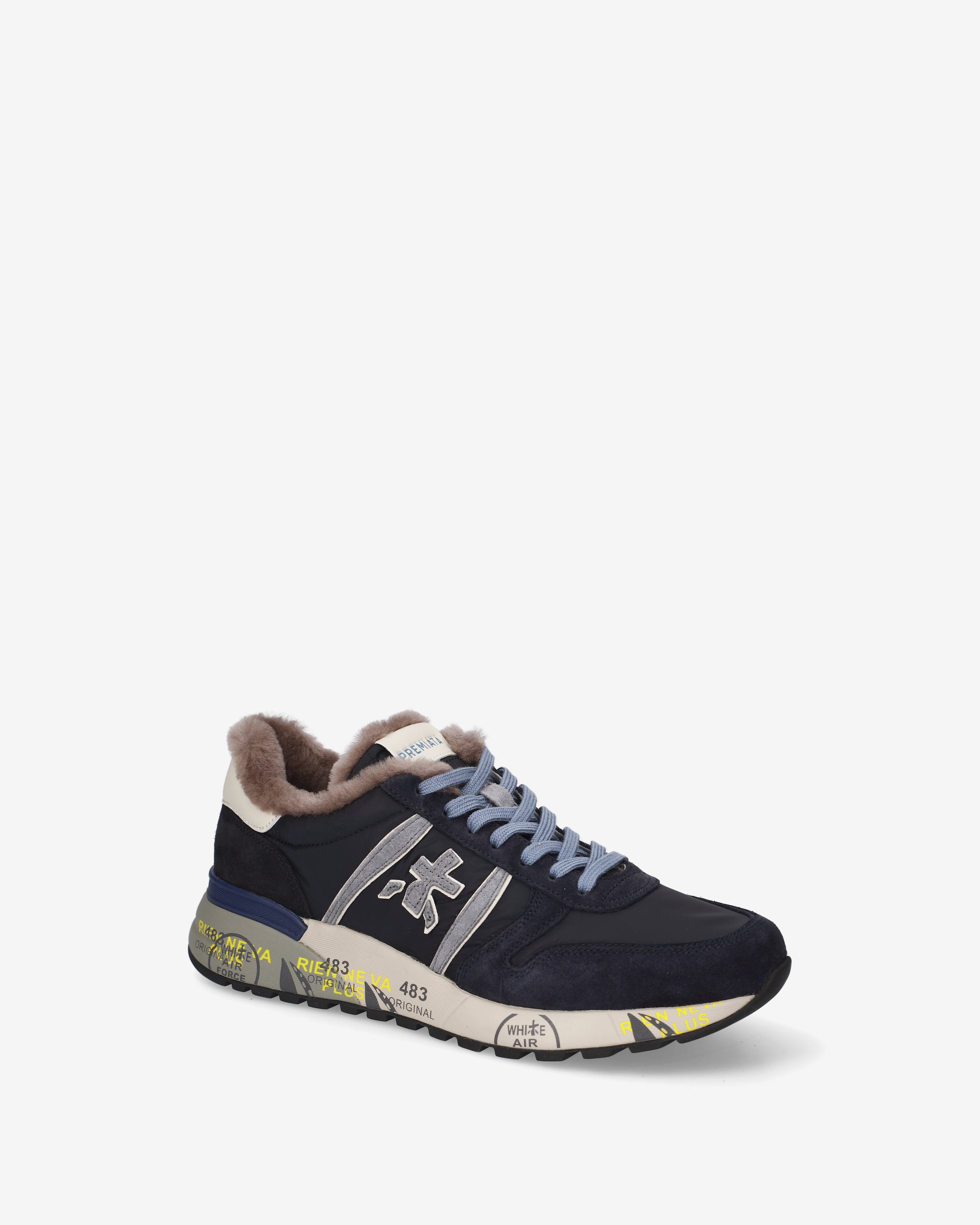 premiata-lander-8656m-herren-sneaker-nylon-suede image 4