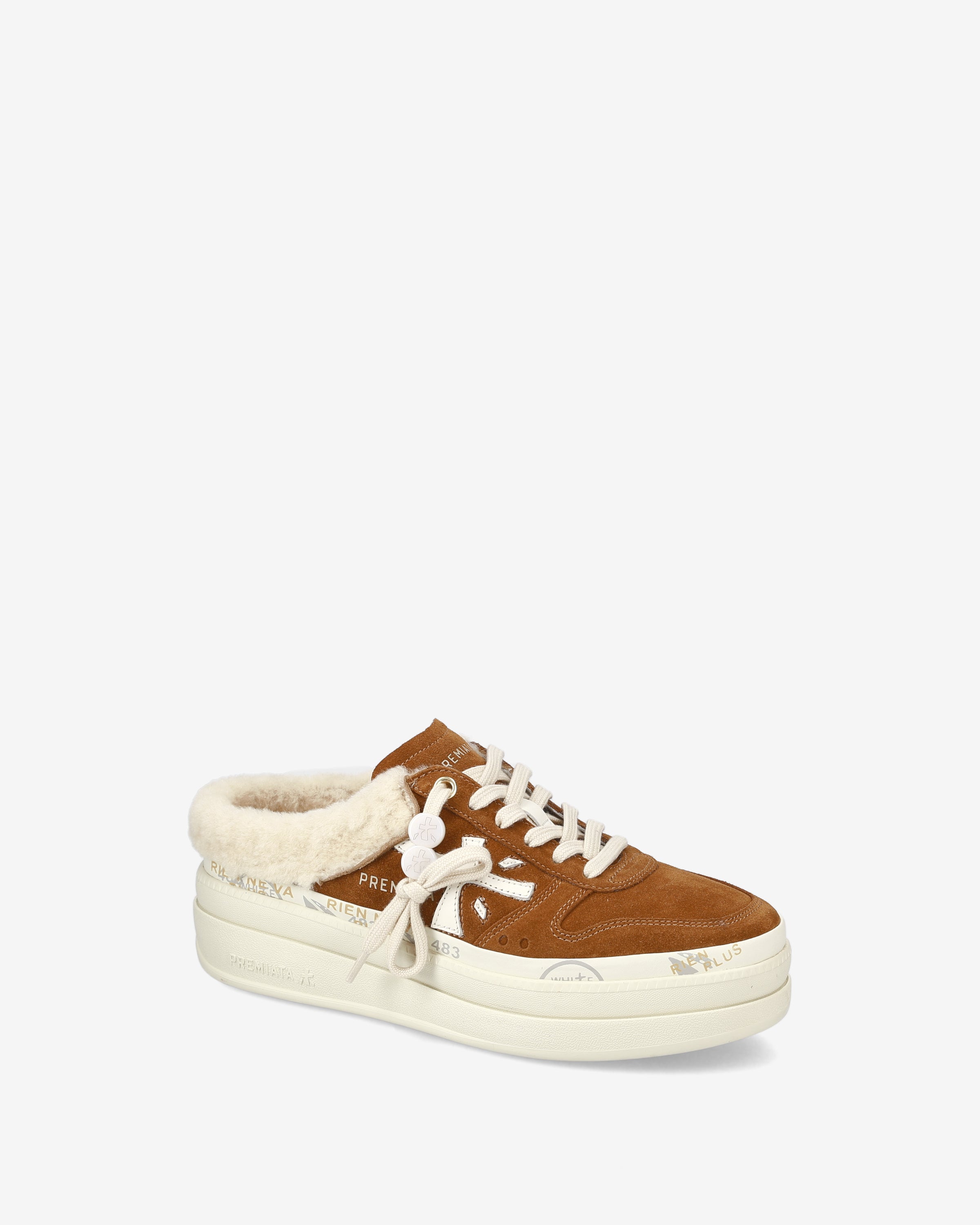 premiata-micol-7016m-damen-platform-sneaker-cognac image 4