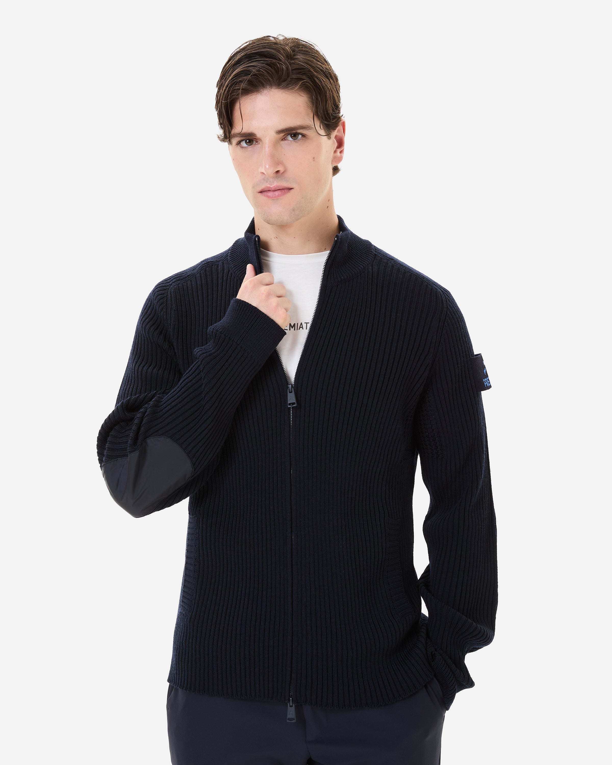 premiata-woll-cardigan-herren-mit-zip-100-wolle-wasserabweisend image 2