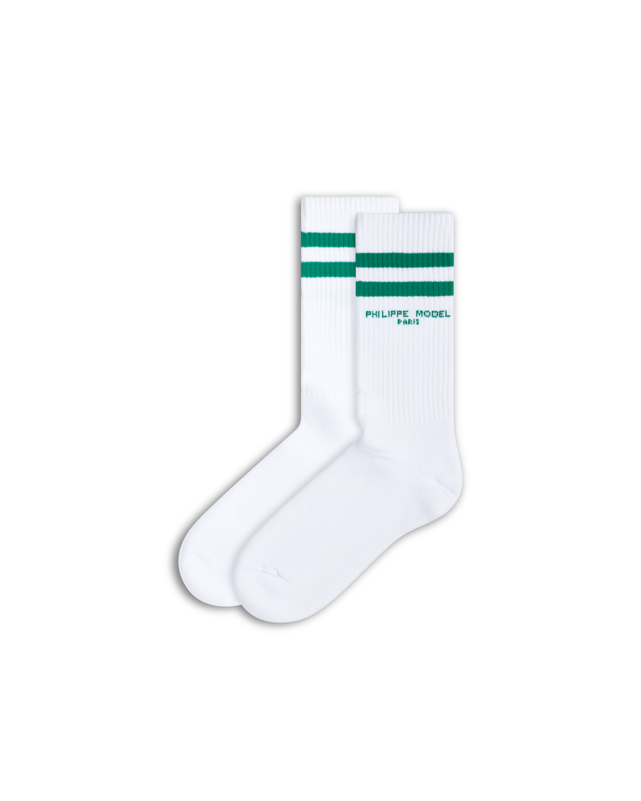 philippe-model-baumwoll-socken-wei-gr-n-unisex image 1