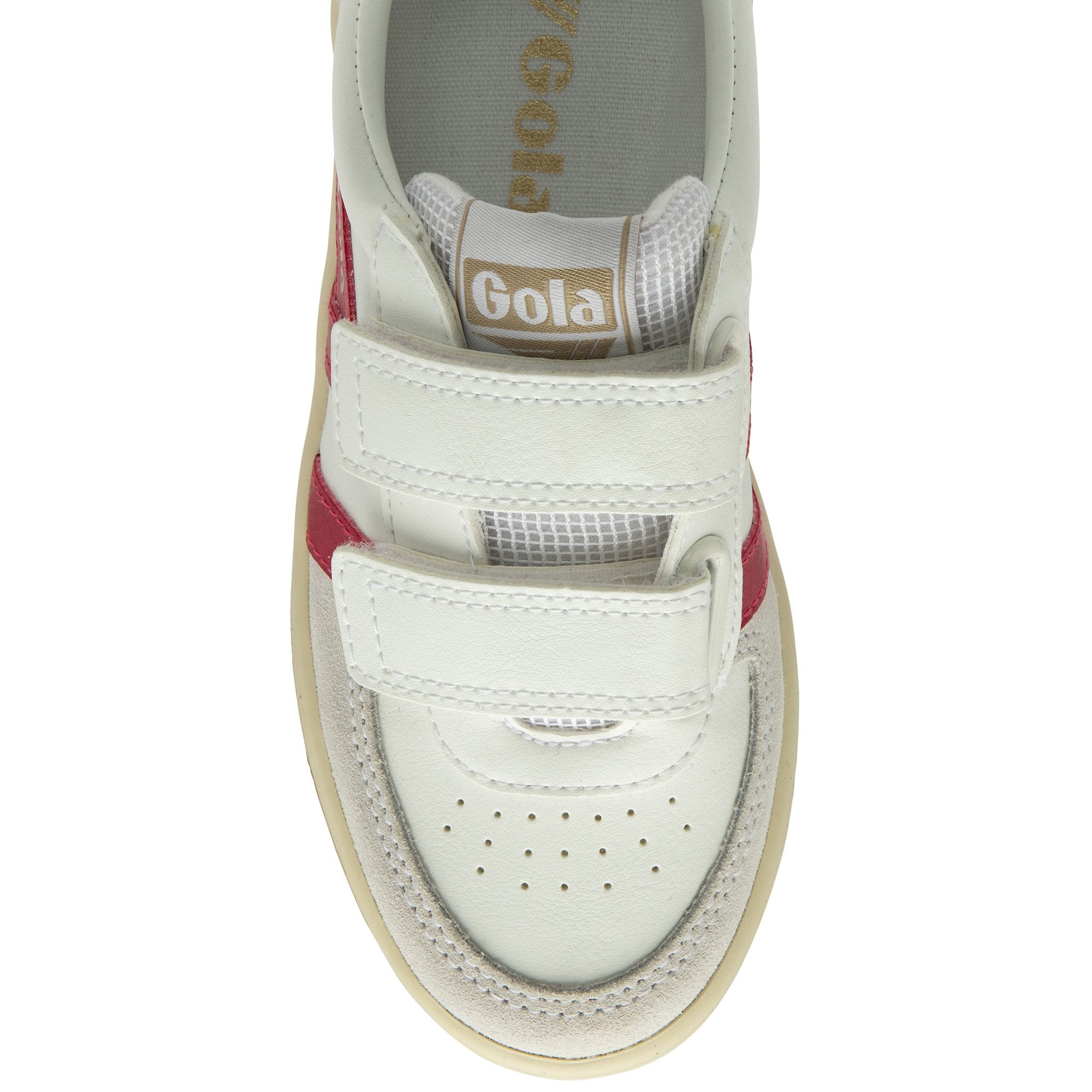 gola-hawk-strap-kinder-sneaker-wei-himbeer-gold image 5