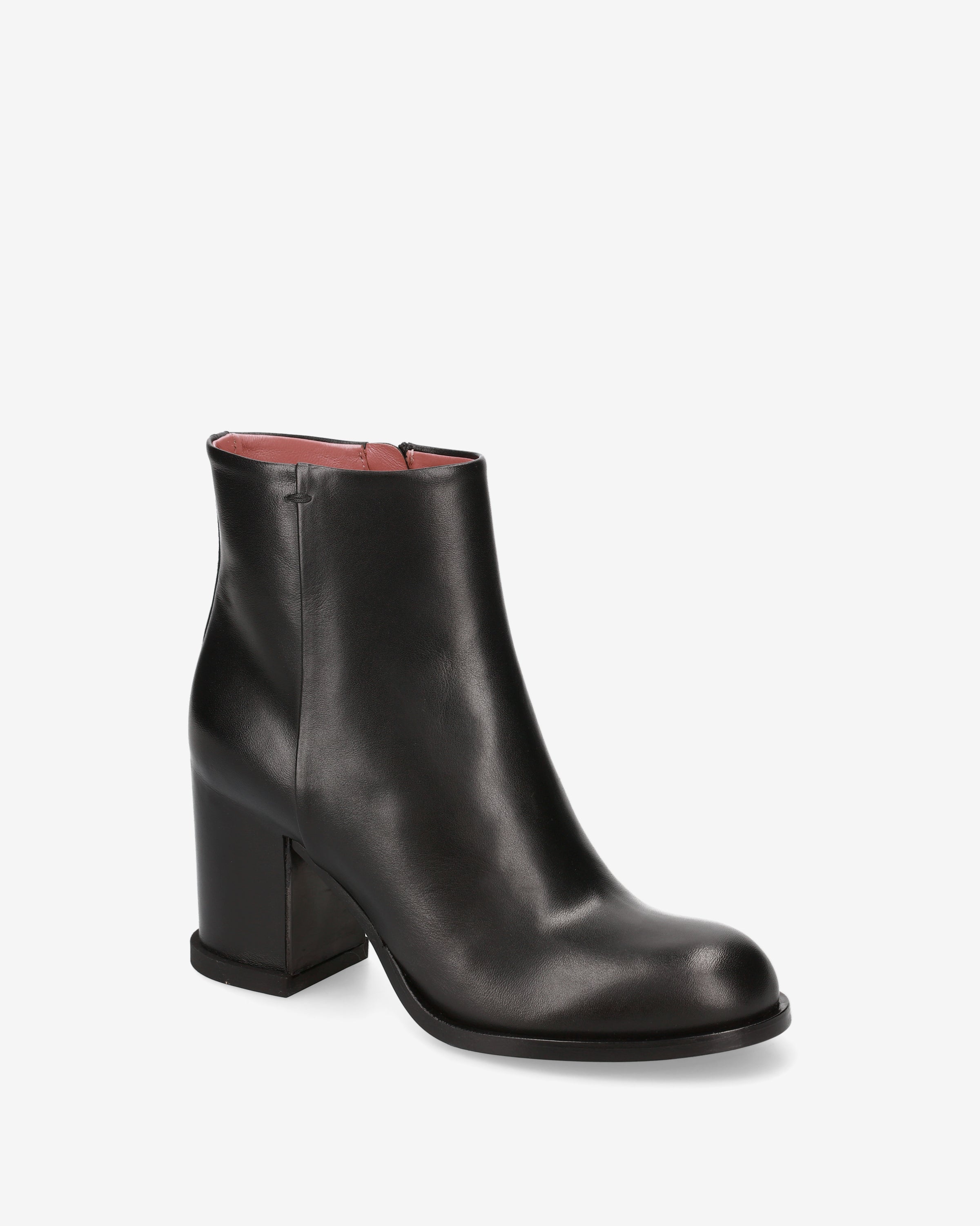 premiata-stivaletti-stiefelette-damen-schwarz-leder-80-mm image 4