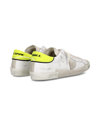 philippe-model-prsx-sneaker-herren-wei-gelb-fluo image 2